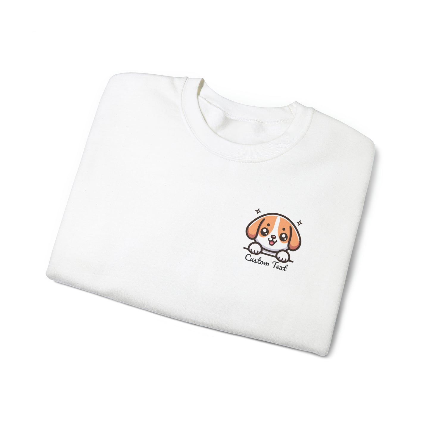 Beagle Cute Puppy Dog Pocket Design with Personalized Custom Text - Sweatshirt