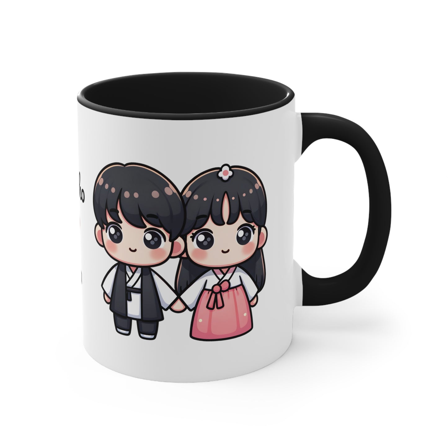 Korean Couple in Korean Clothes Collection 12 Personalized Cute - Custom Accent Coffee Mug, 11oz