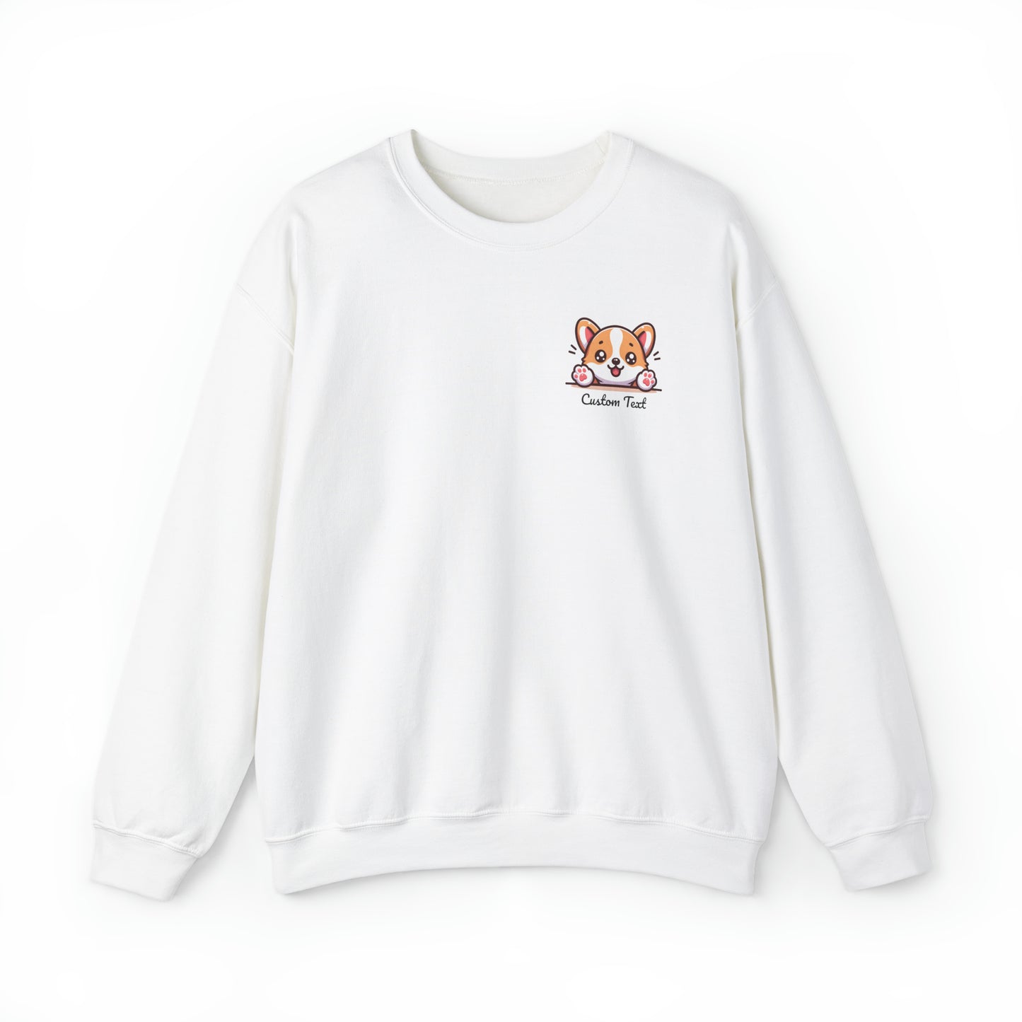 Corgi Cute Puppy Dog Pocket Design 2 with Personalized Custom Text - Sweatshirt