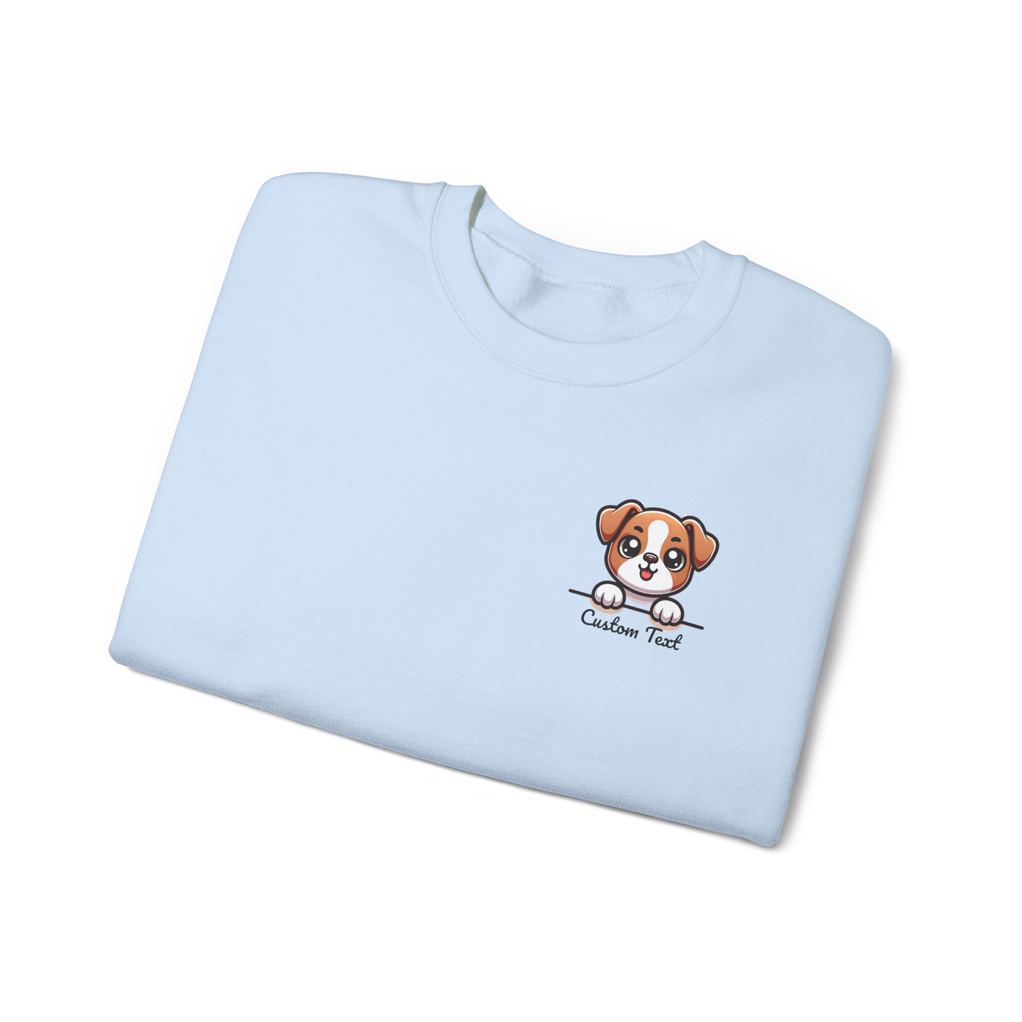 Boxer Cute Puppy Dog Pocket Design with Personalized Custom Text - Sweatshirt