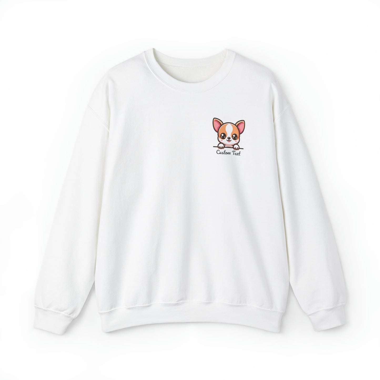 Chihuahua Puppy Dog Pocket Design  with Personalized Custom Text - Sweatshirt