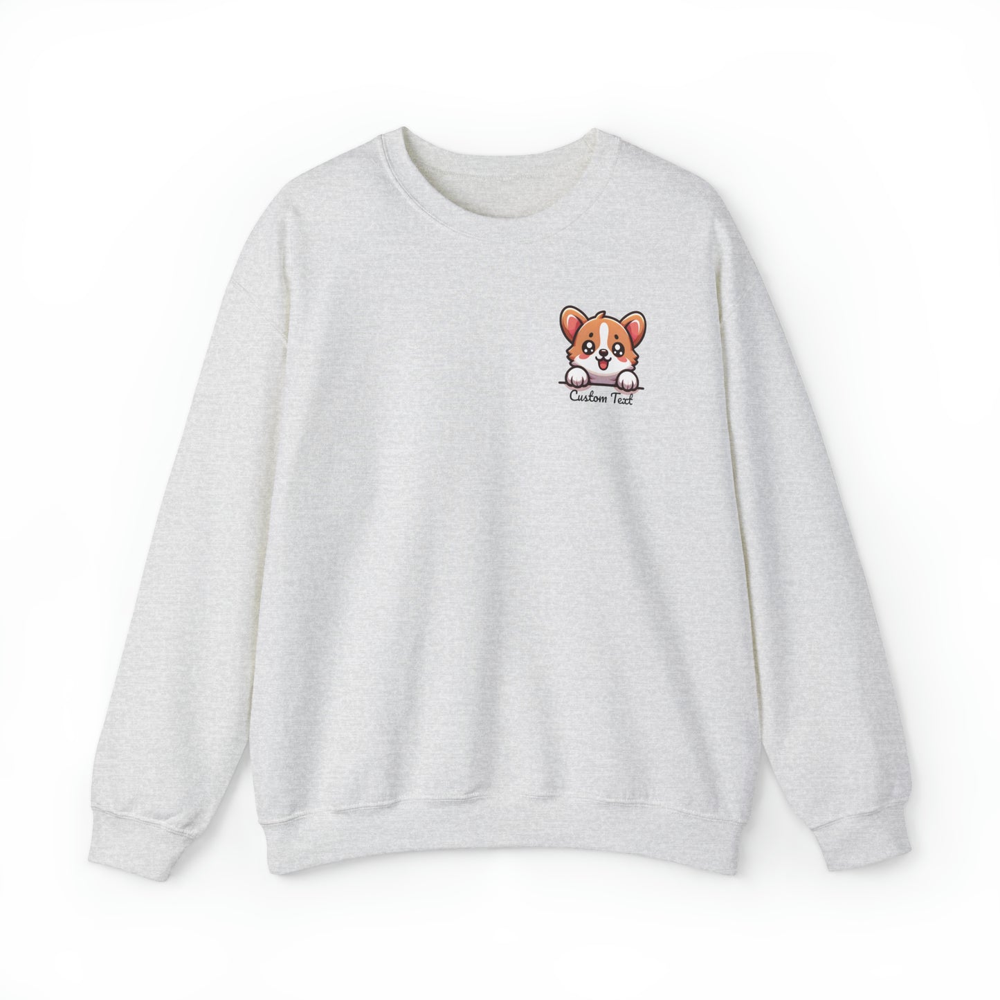 Corgi Puppy Dog Pocket Design with Personalized Custom Text - Sweatshirt