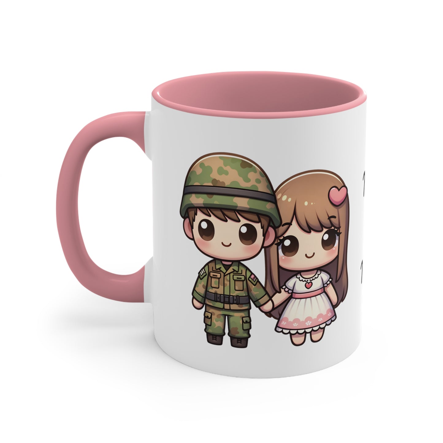 Army Couple Collection 3 Personalized Cute - Custom Accent Coffee Mug, 11oz