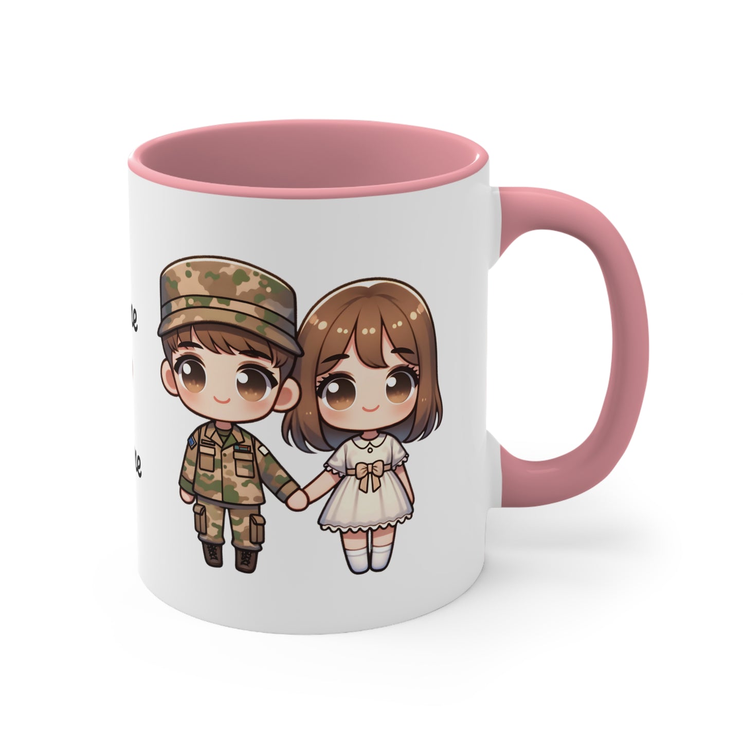 Army Couple Collection 1 Personalized Cute - Custom Accent Coffee Mug, 11oz