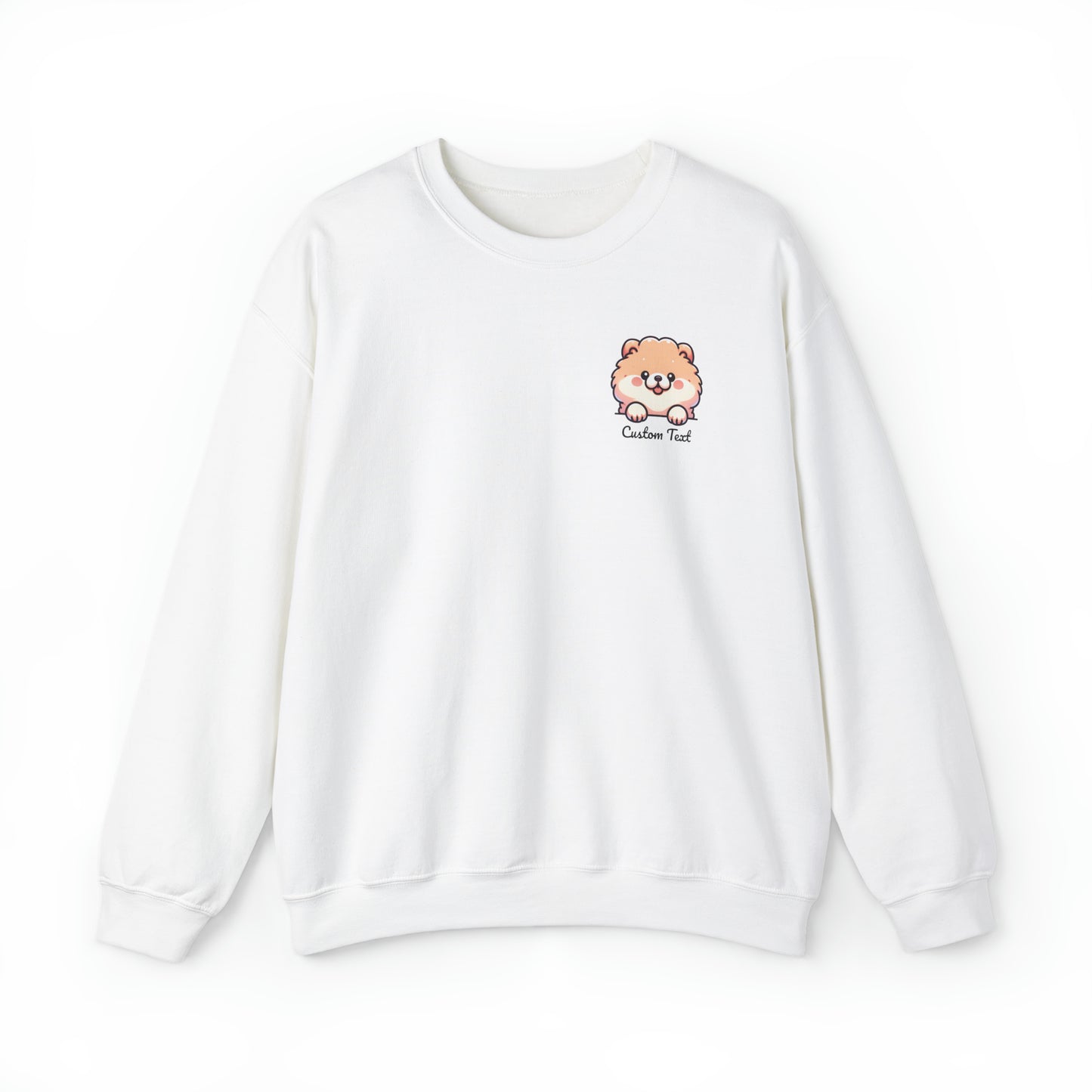 Chow Chow  Cute Puppy Dog Pocket Design 2 with Personalized Custom Text - Sweatshirt