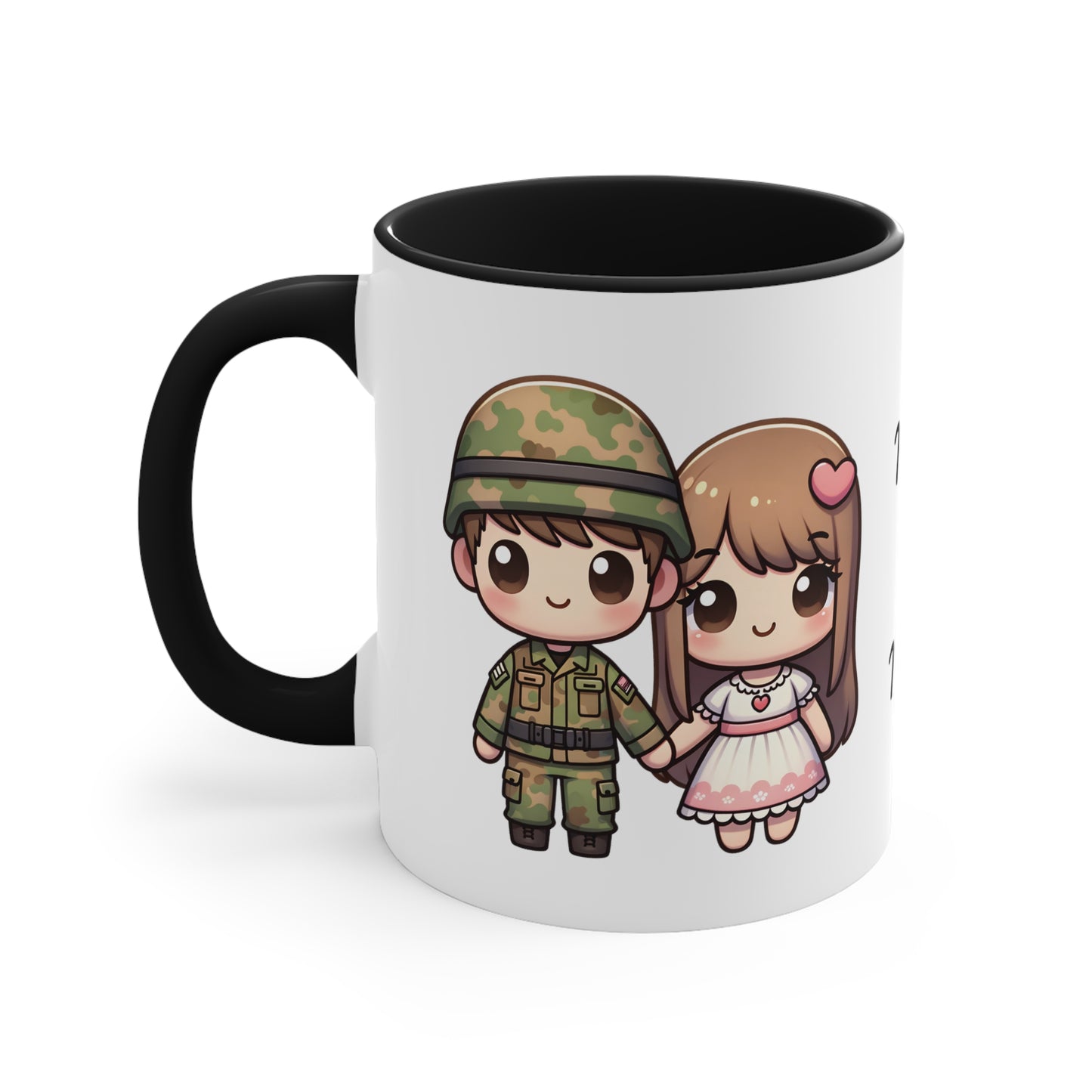 Army Couple Collection 3 Personalized Cute - Custom Accent Coffee Mug, 11oz