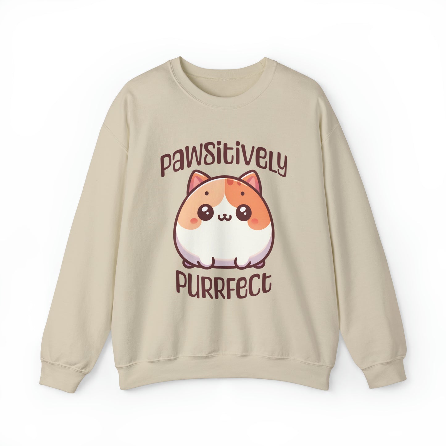 Pawsitively Purrfect Cat Design - Sweatshirt