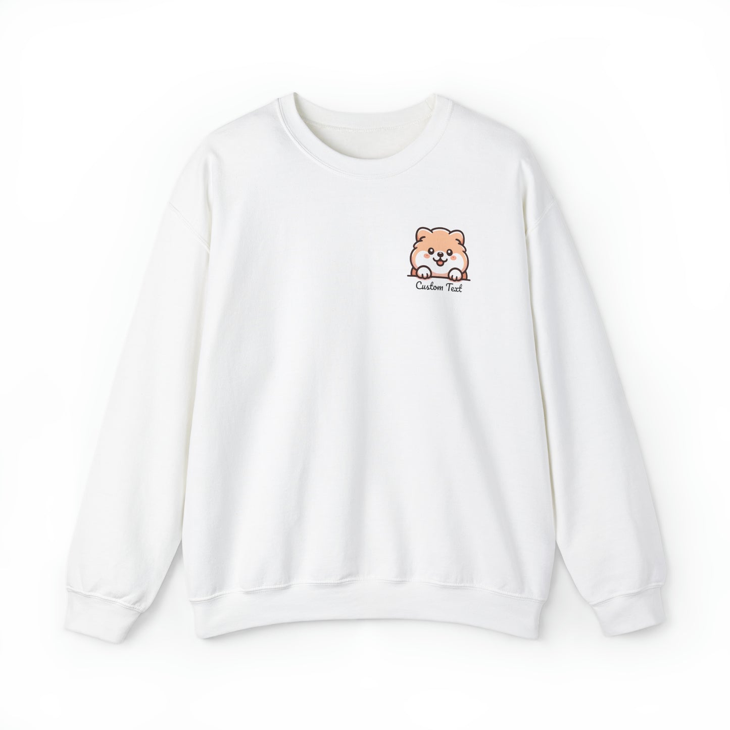 Chow Chow Cute Puppy Dog Pocket Design with Personalized Custom Text - Sweatshirt