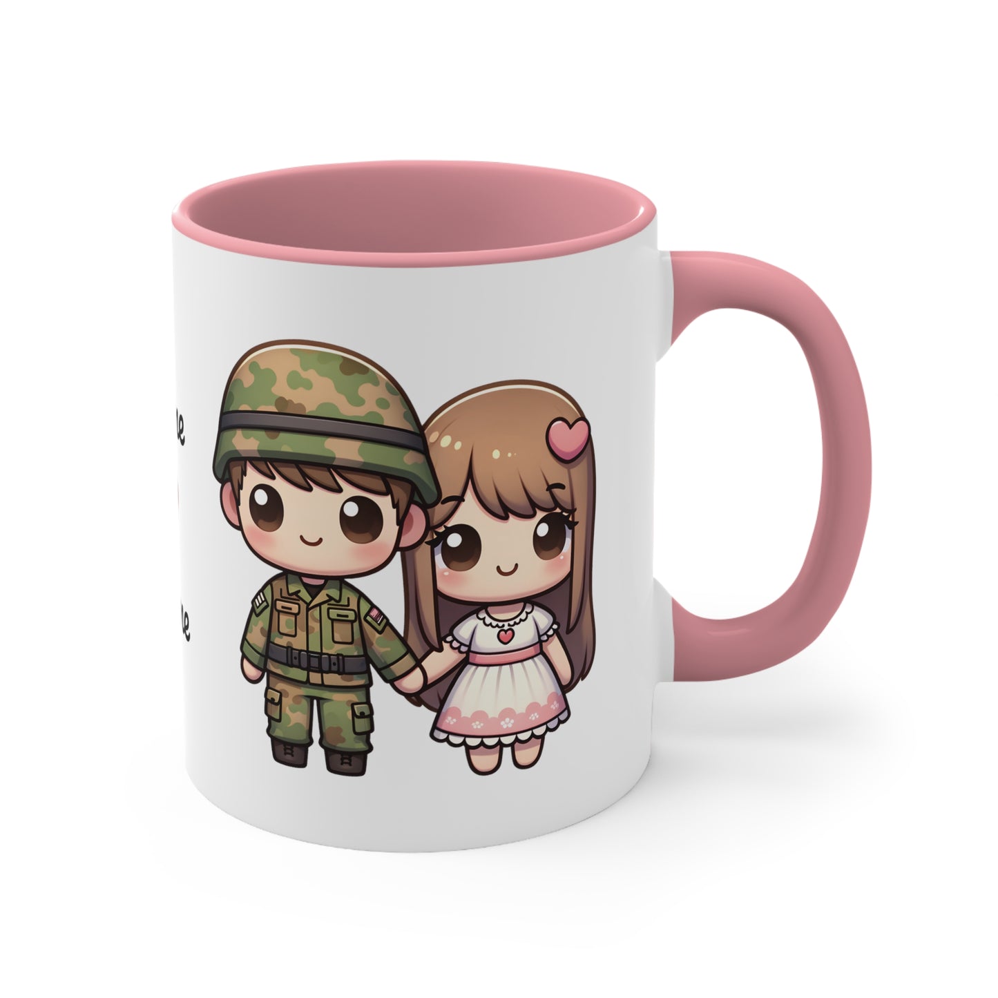 Army Couple Collection 3 Personalized Cute - Custom Accent Coffee Mug, 11oz