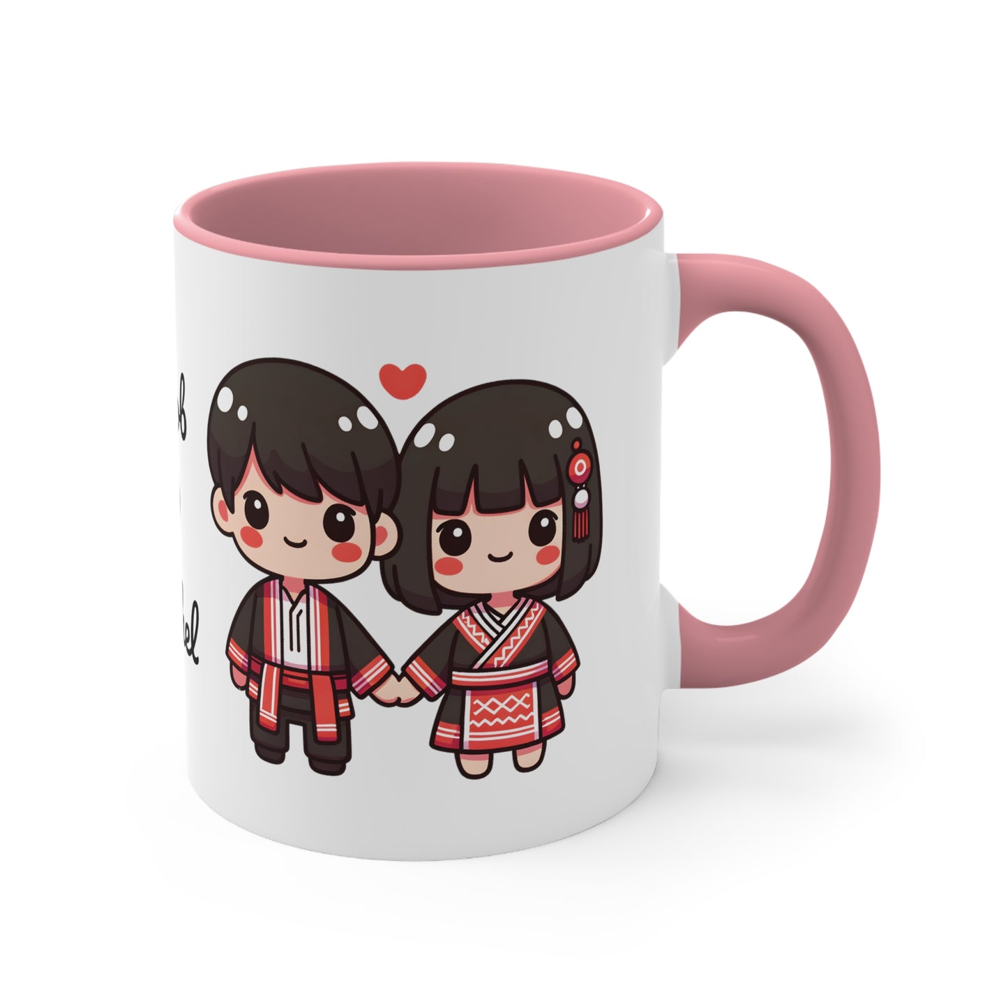 Hmong Couple Red Collection 5 Personalized Cute - Custom Accent Coffee Mug, 11oz