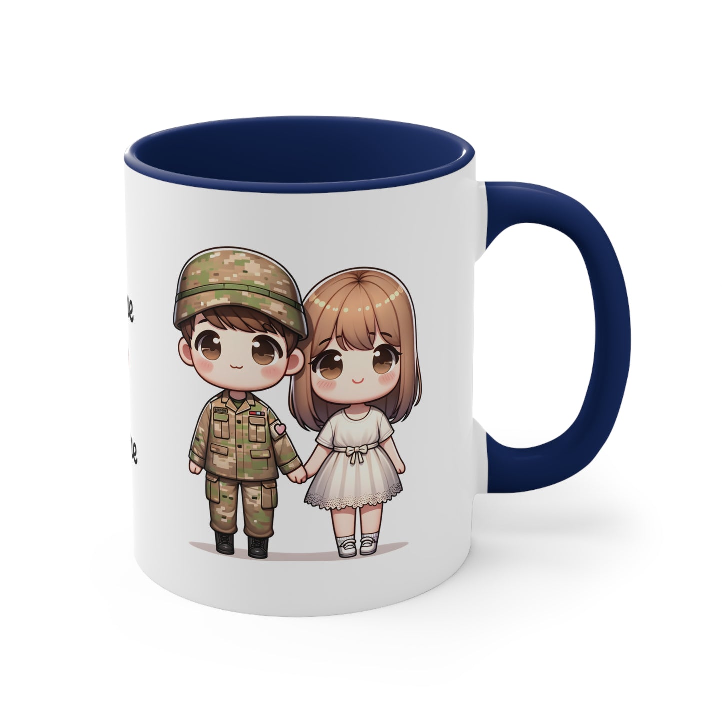 Army Couple Collection 5 Personalized Cute - Custom Accent Coffee Mug, 11oz