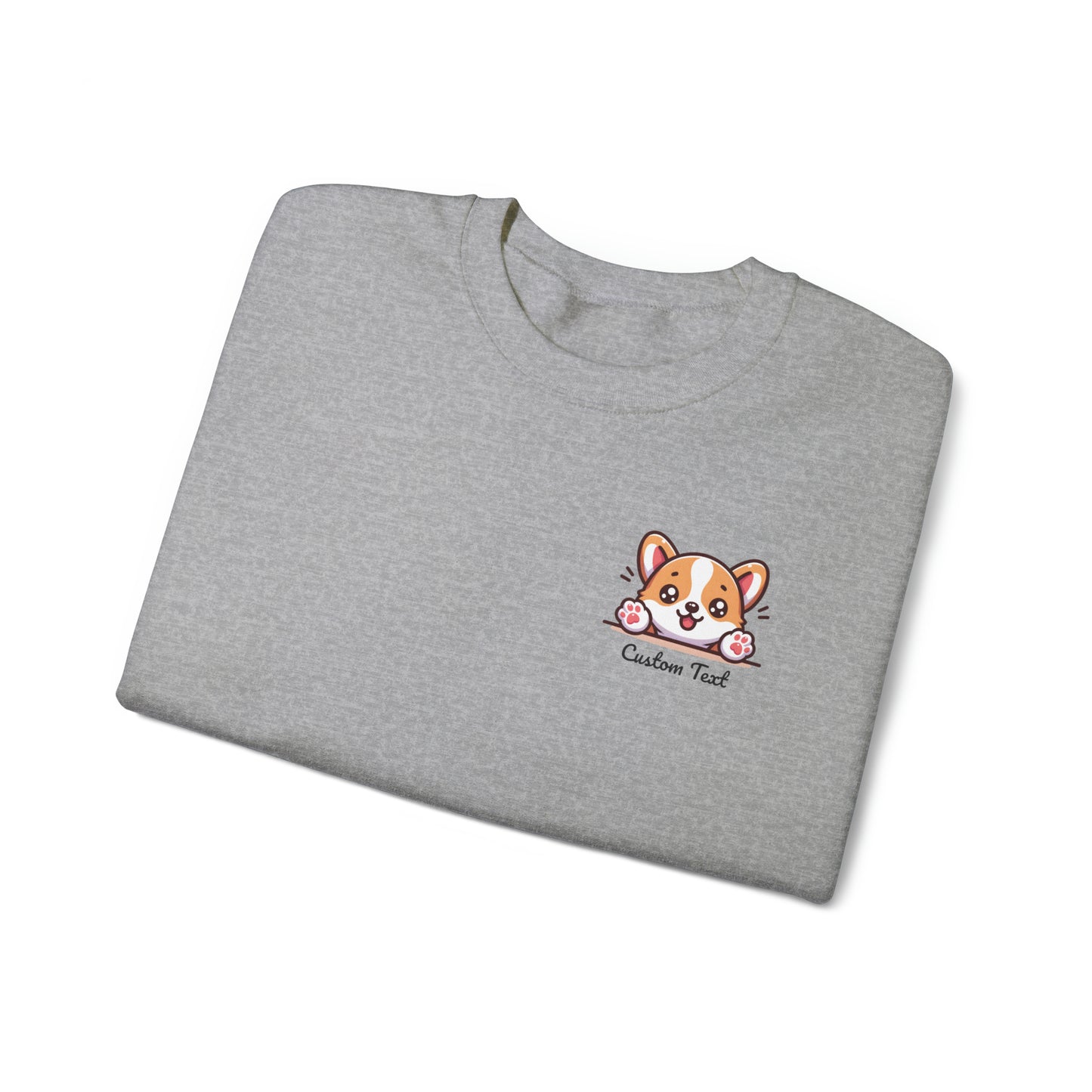 Corgi Cute Puppy Dog Pocket Design 2 with Personalized Custom Text - Sweatshirt