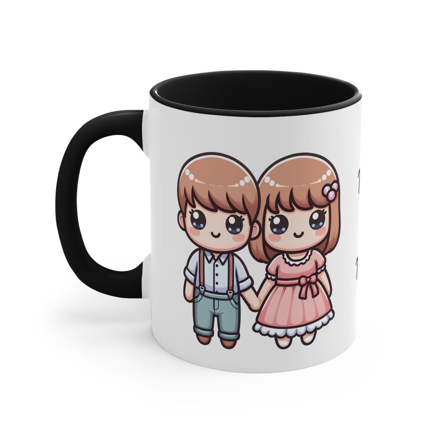 Farmer Couple Collection 3 Personalized Cute - Custom Accent Coffee Mug, 11oz