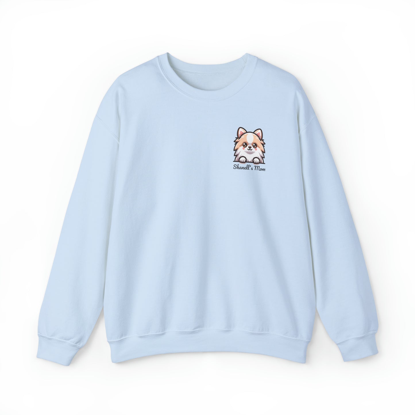 Pomeranian Puppy Dog Pocket Design with Personalized Custom Text - Sweatshirt