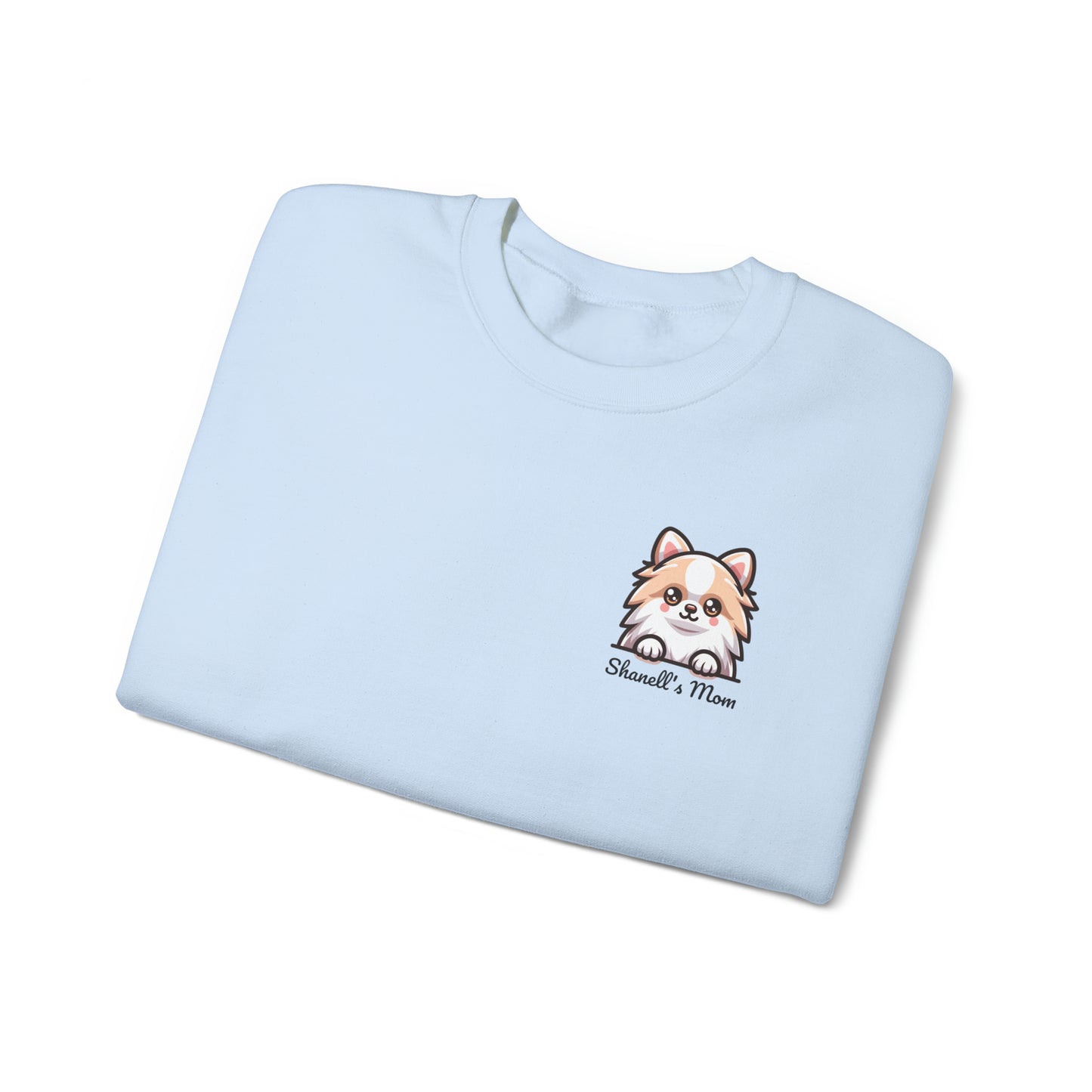 Pomeranian Puppy Dog Pocket Design with Personalized Custom Text - Sweatshirt