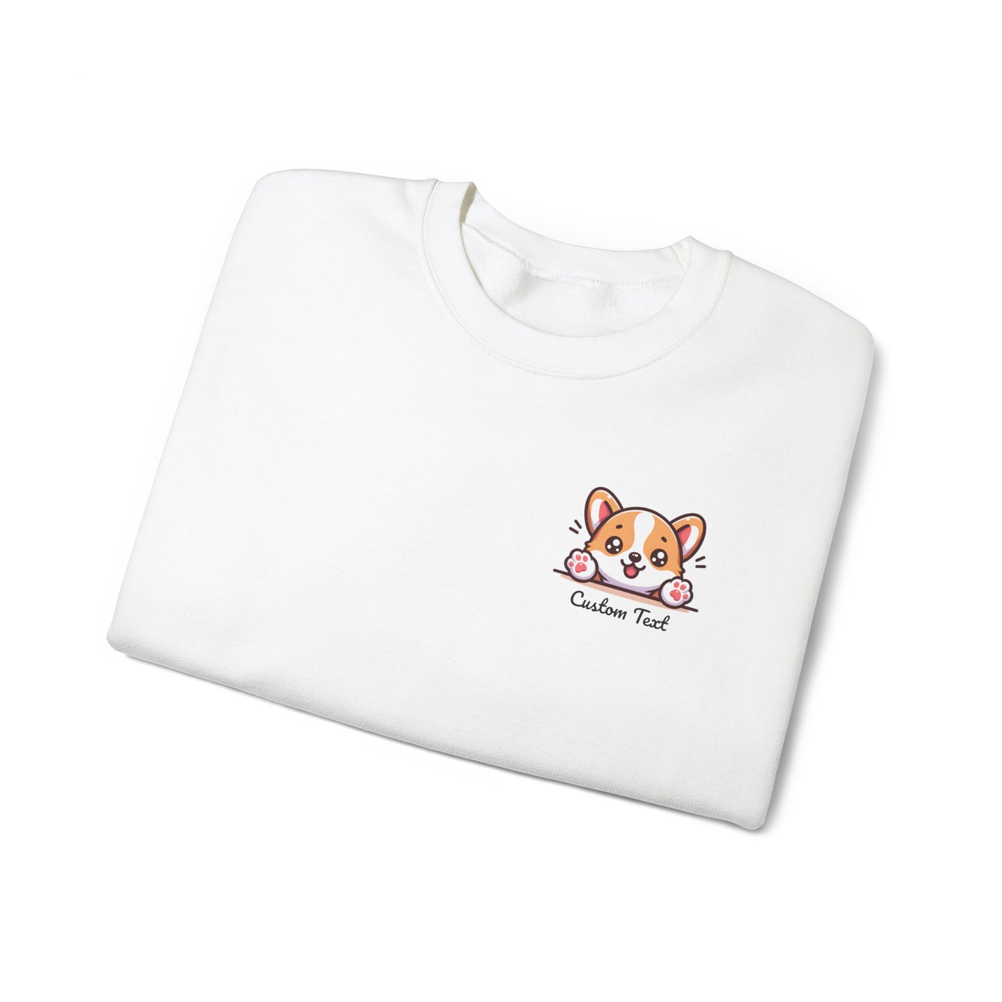 Corgi Cute Puppy Dog Pocket Design 2 with Personalized Custom Text - Sweatshirt