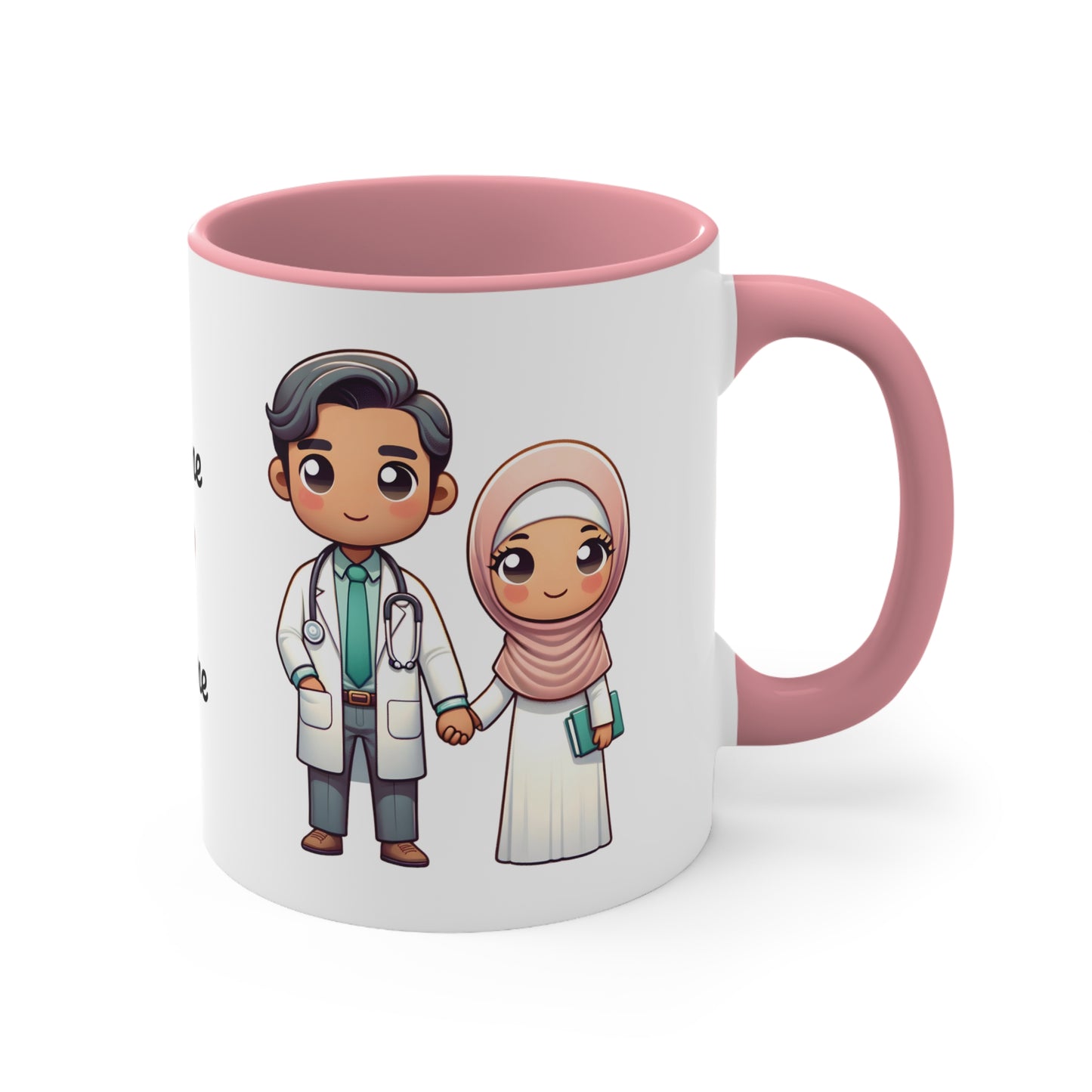 Doctor Couple Collection 6 Personalized Cute - Custom Accent Coffee Mug, 11oz