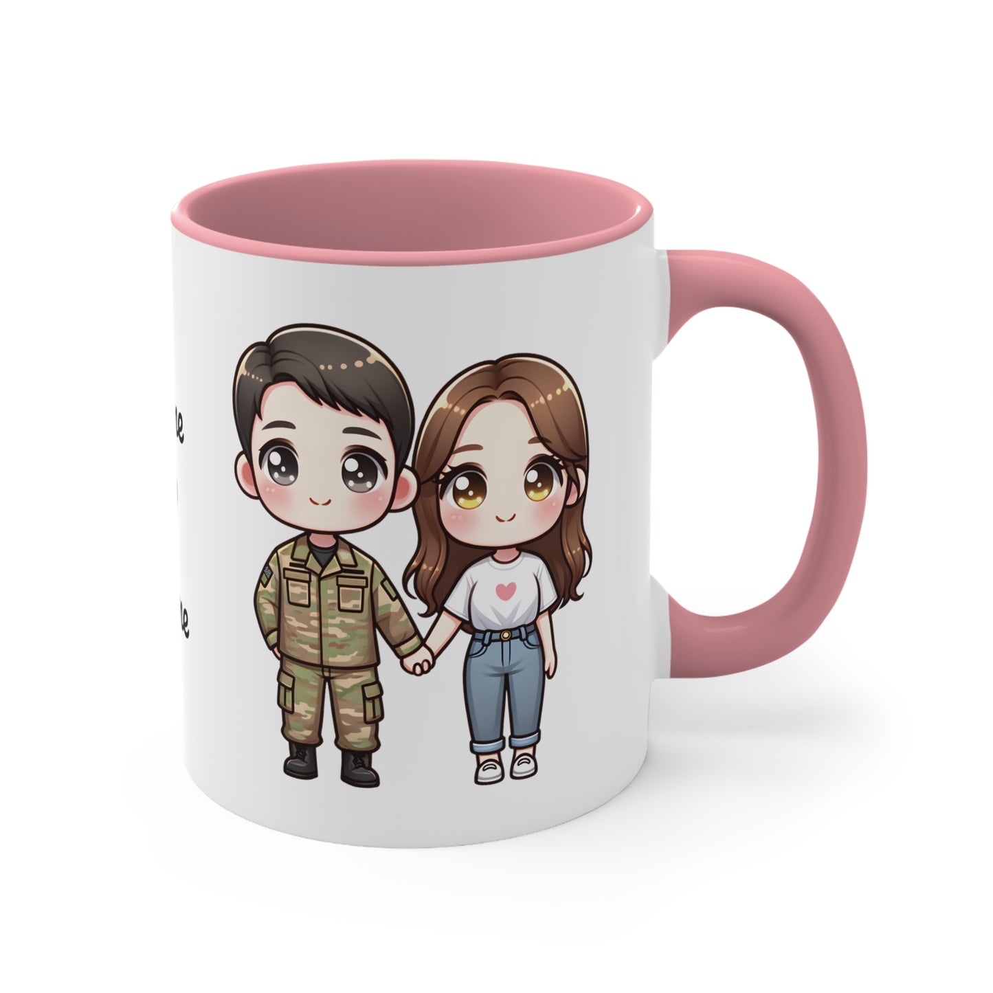 Army Couple Collection 4 Personalized Cute - Custom Accent Coffee Mug, 11oz