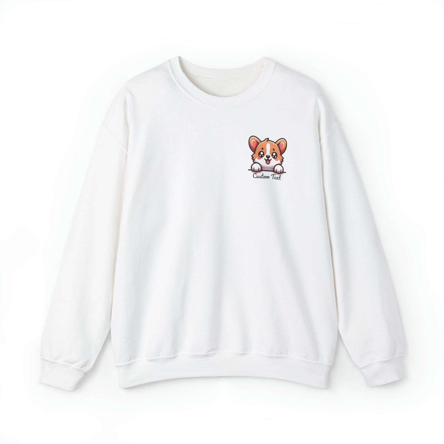 Corgi Puppy Dog Pocket Design with Personalized Custom Text - Sweatshirt