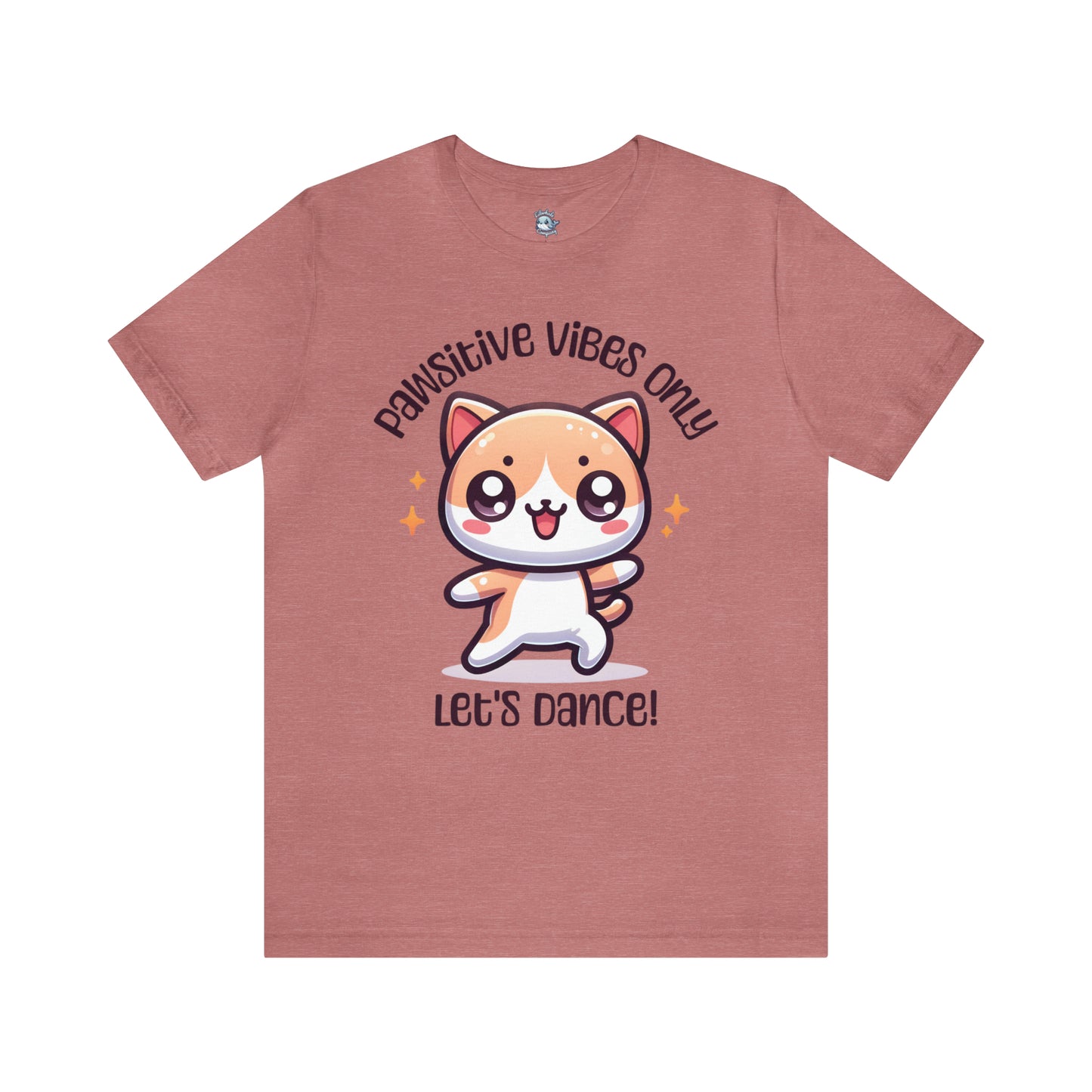 Pawsitive Vibes Only: Let's Dance Cat - T-Shirt