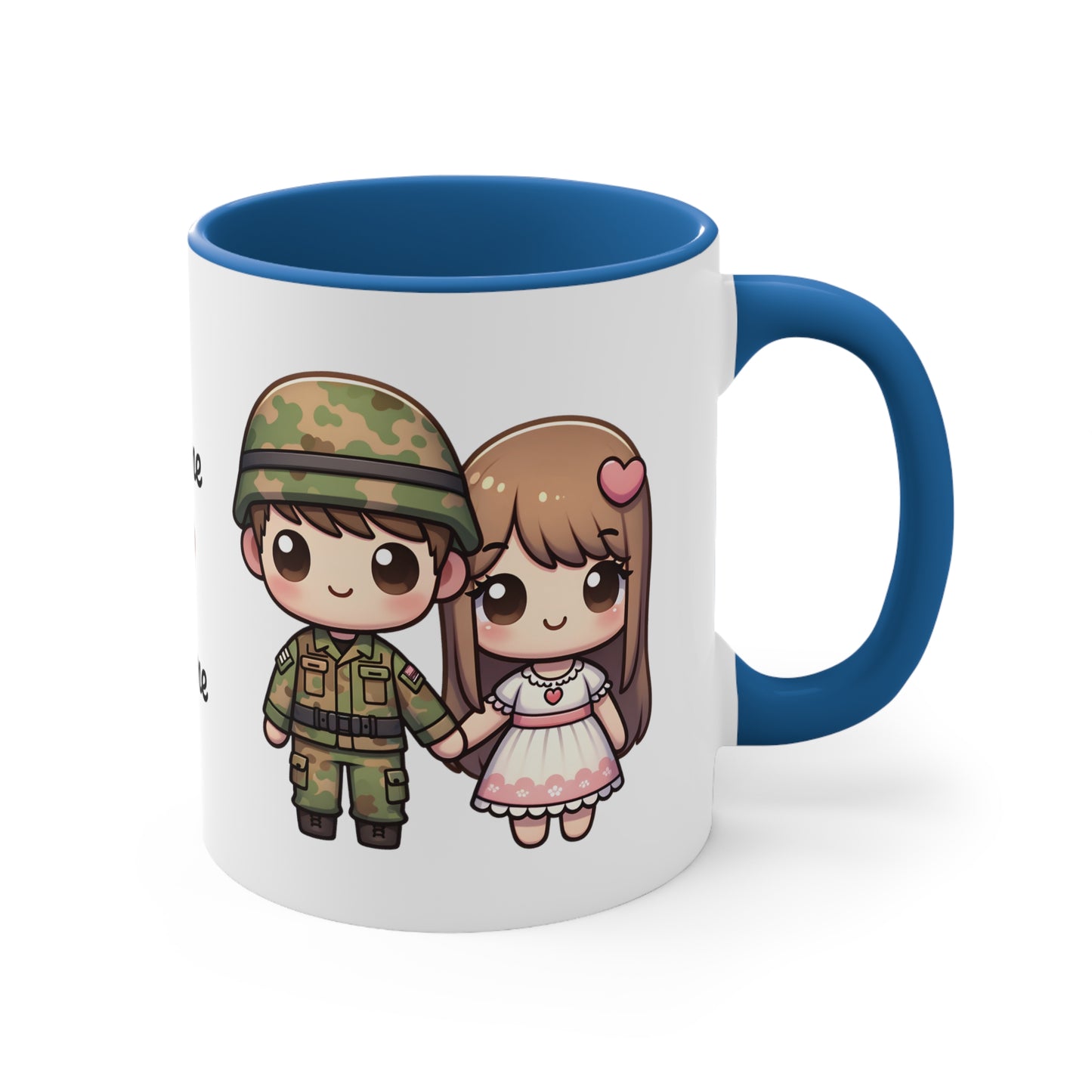 Army Couple Collection 3 Personalized Cute - Custom Accent Coffee Mug, 11oz