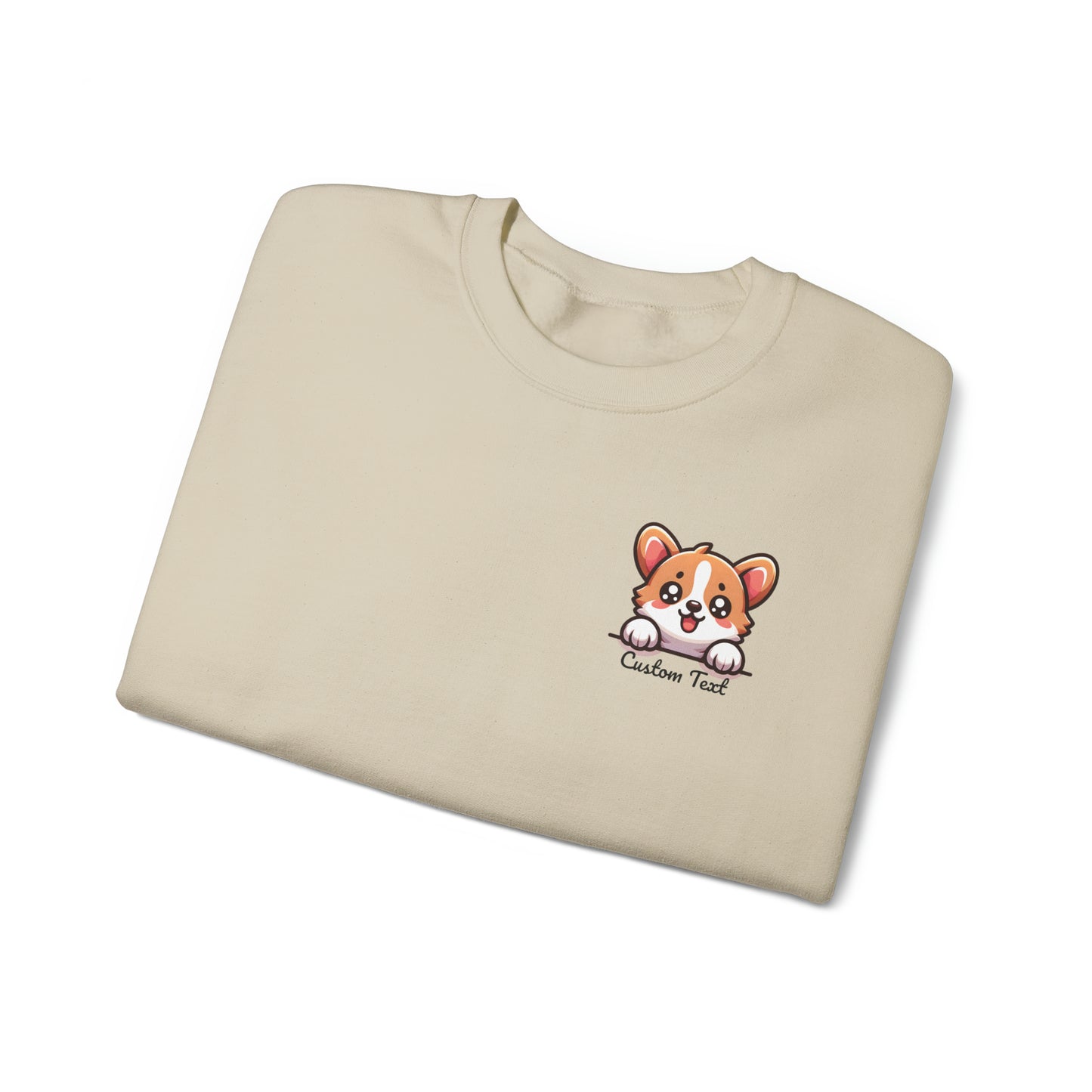 Corgi Puppy Dog Pocket Design with Personalized Custom Text - Sweatshirt