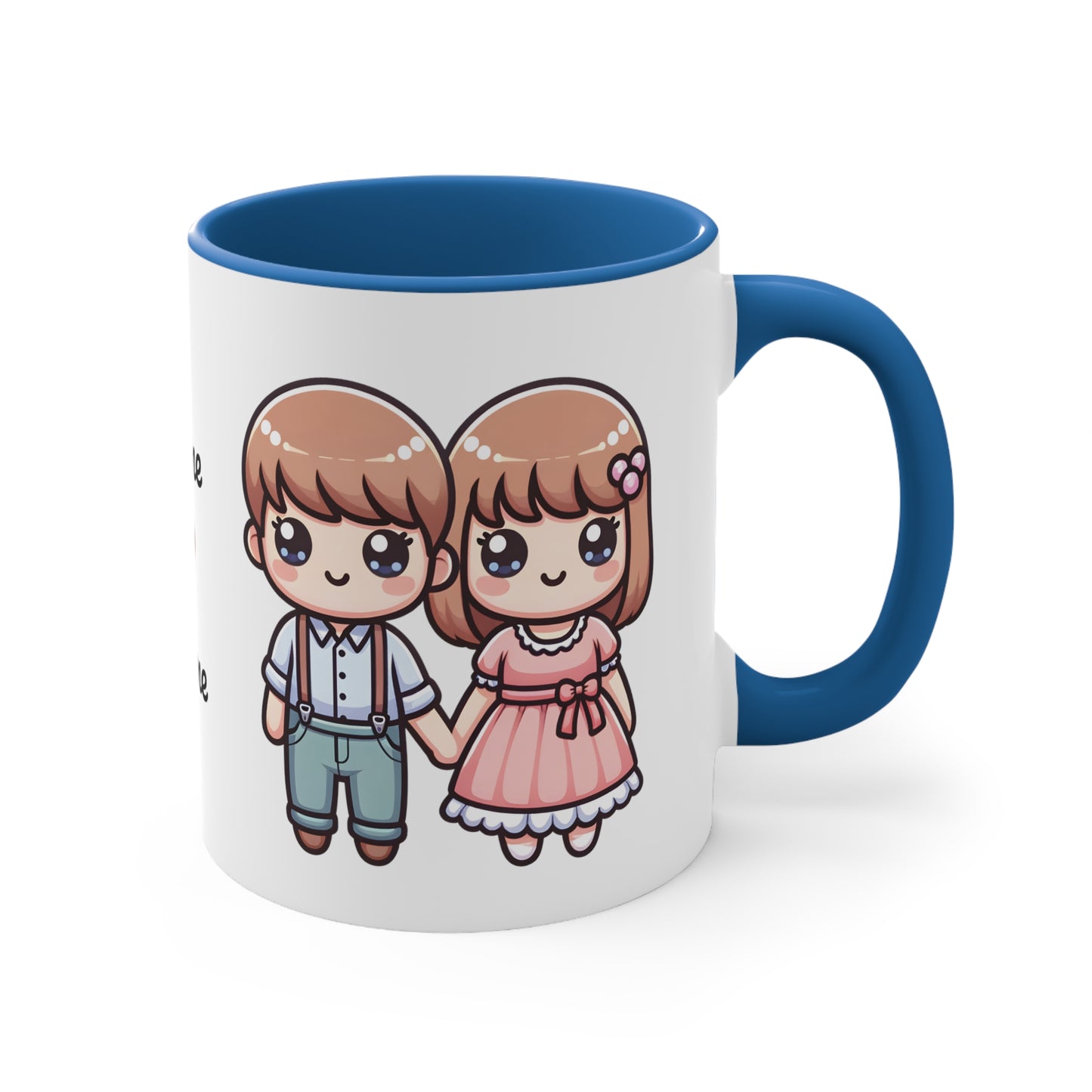 Farmer Couple Collection 3 Personalized Cute - Custom Accent Coffee Mug, 11oz