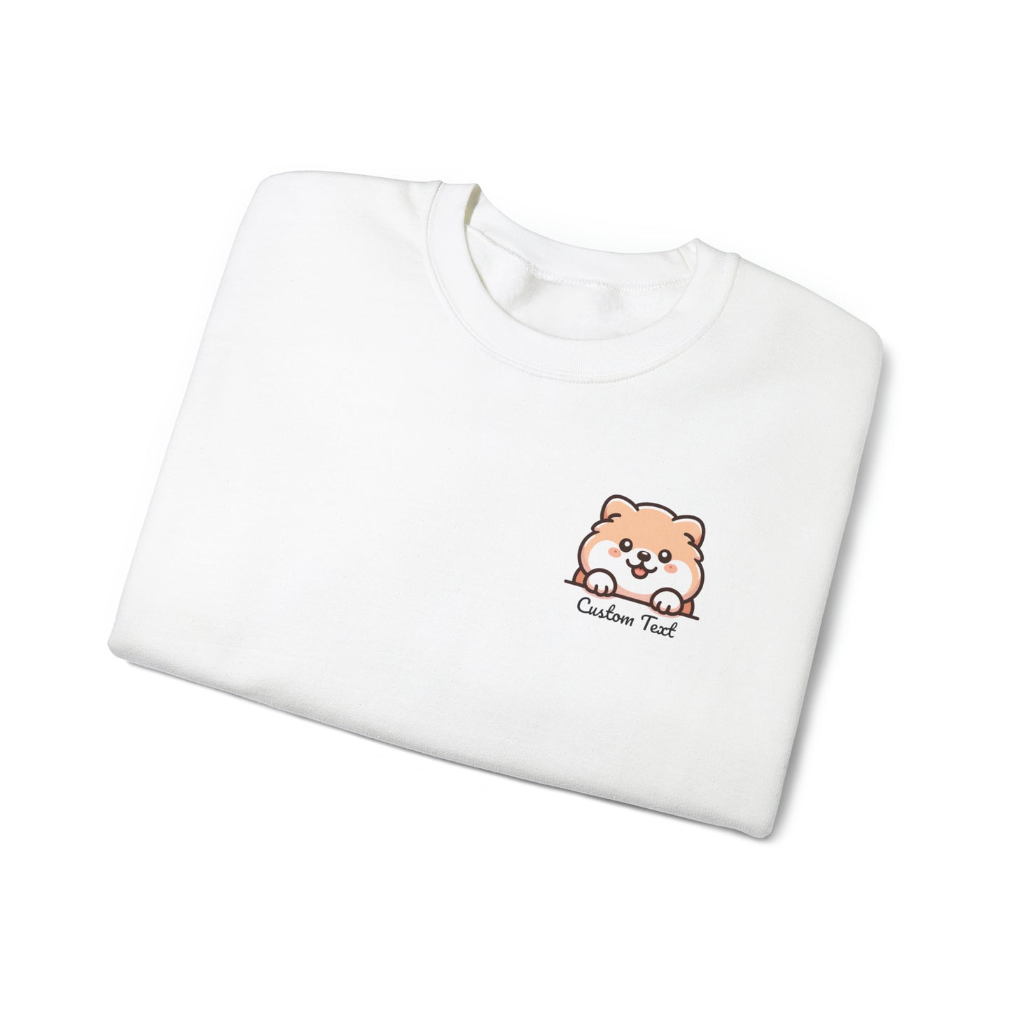 Chow Chow Cute Puppy Dog Pocket Design with Personalized Custom Text - Sweatshirt