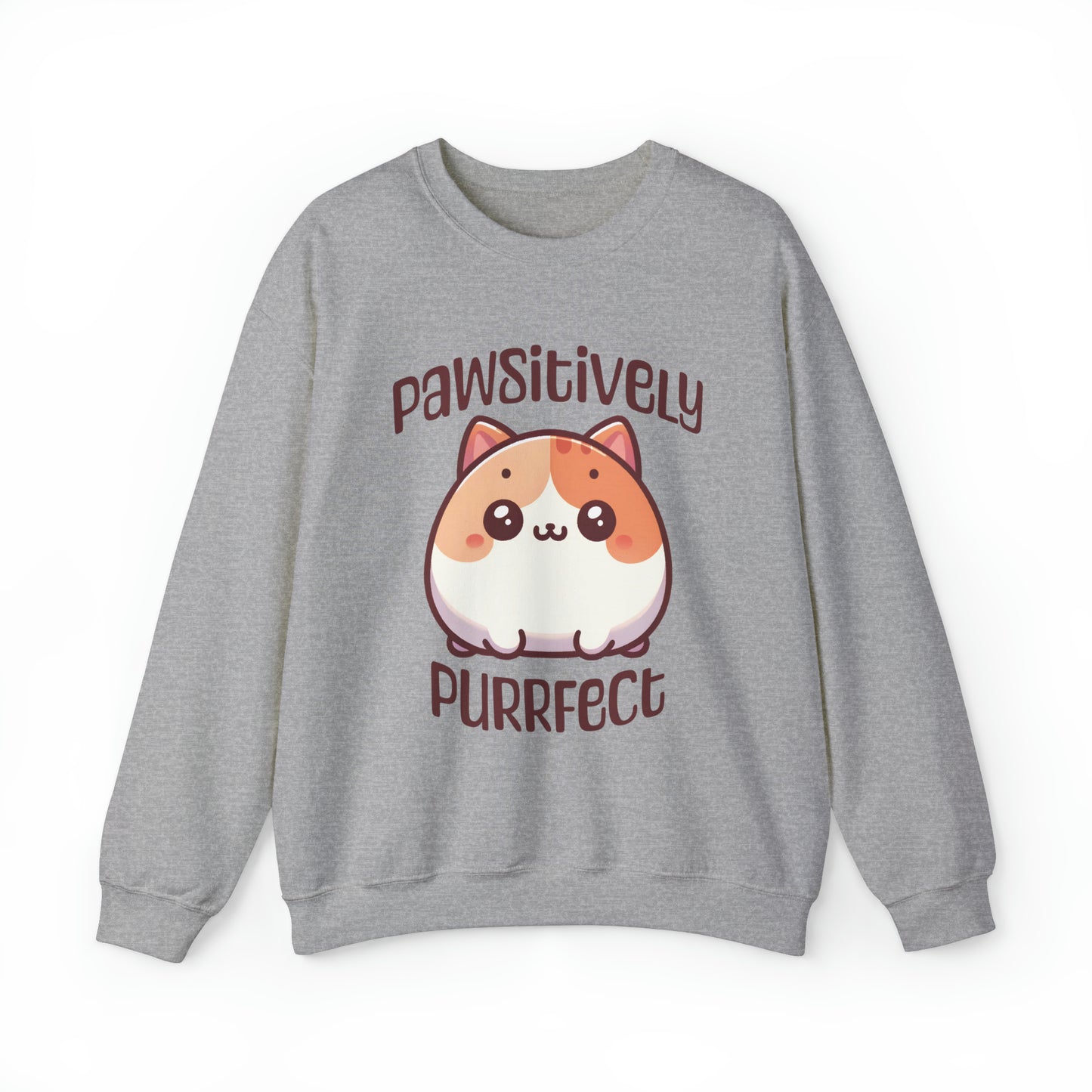 Pawsitively Purrfect Cat Design - Sweatshirt