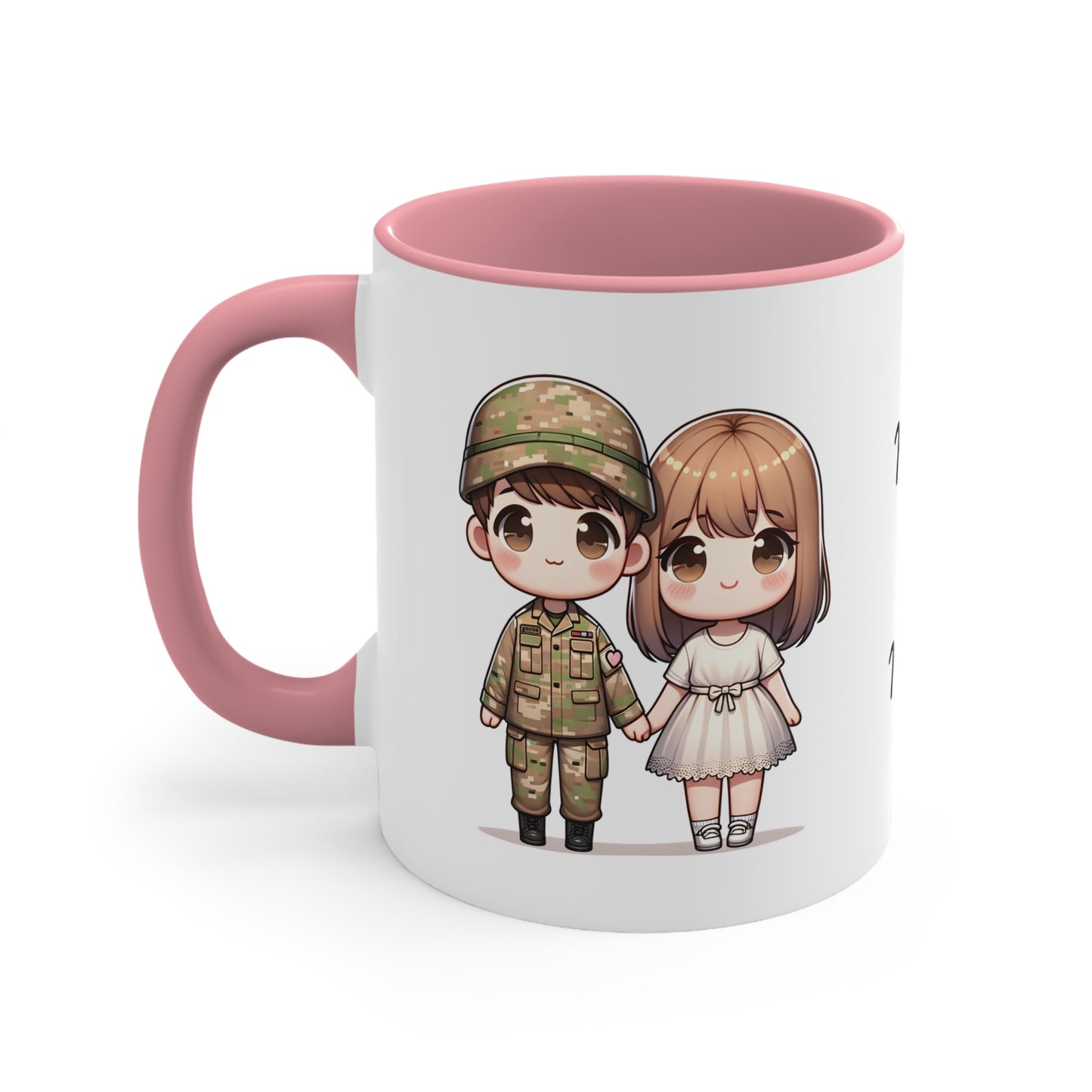 Army Couple Collection 5 Personalized Cute - Custom Accent Coffee Mug, 11oz