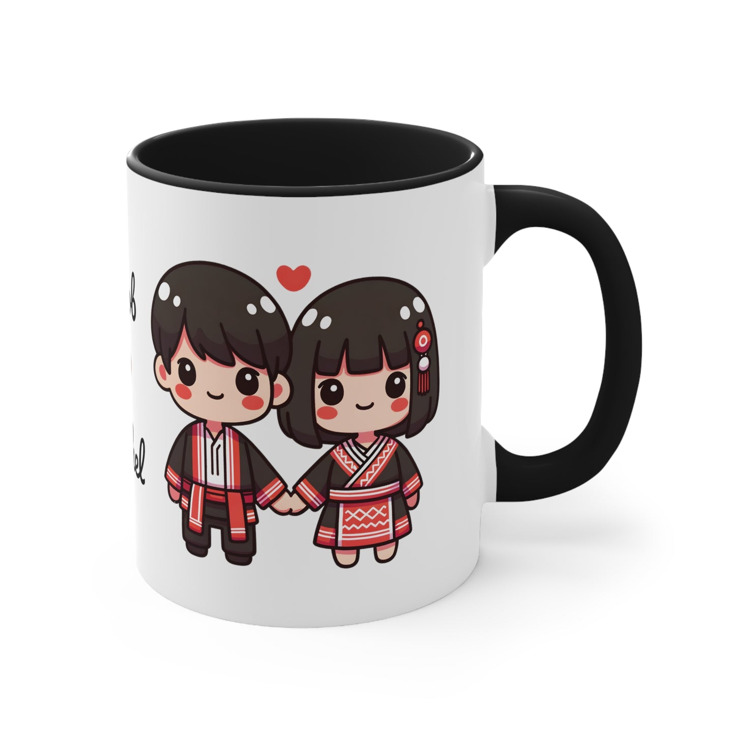 Hmong Couple Red Collection 5 Personalized Cute - Custom Accent Coffee Mug, 11oz