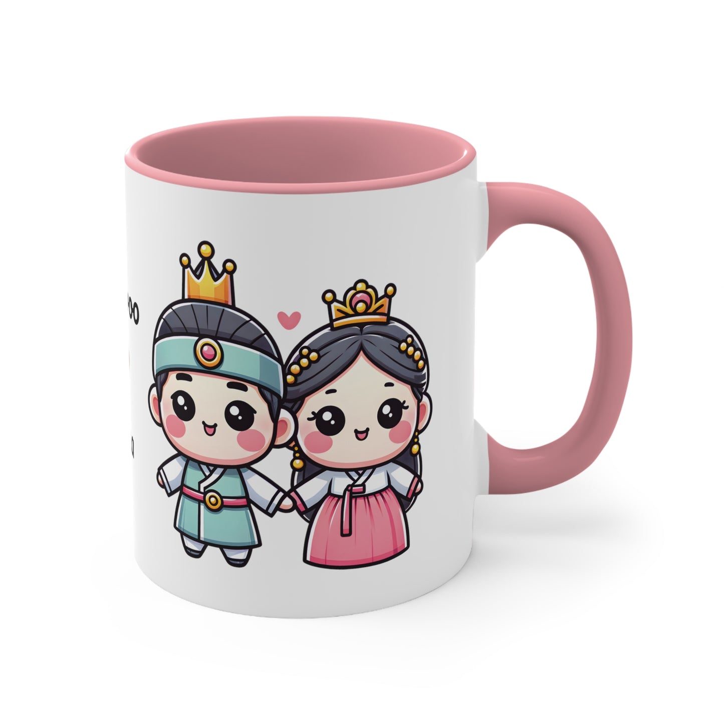 Korean Couple in Korean Clothes Collection 9 Personalized Cute - Custom Accent Coffee Mug, 11oz