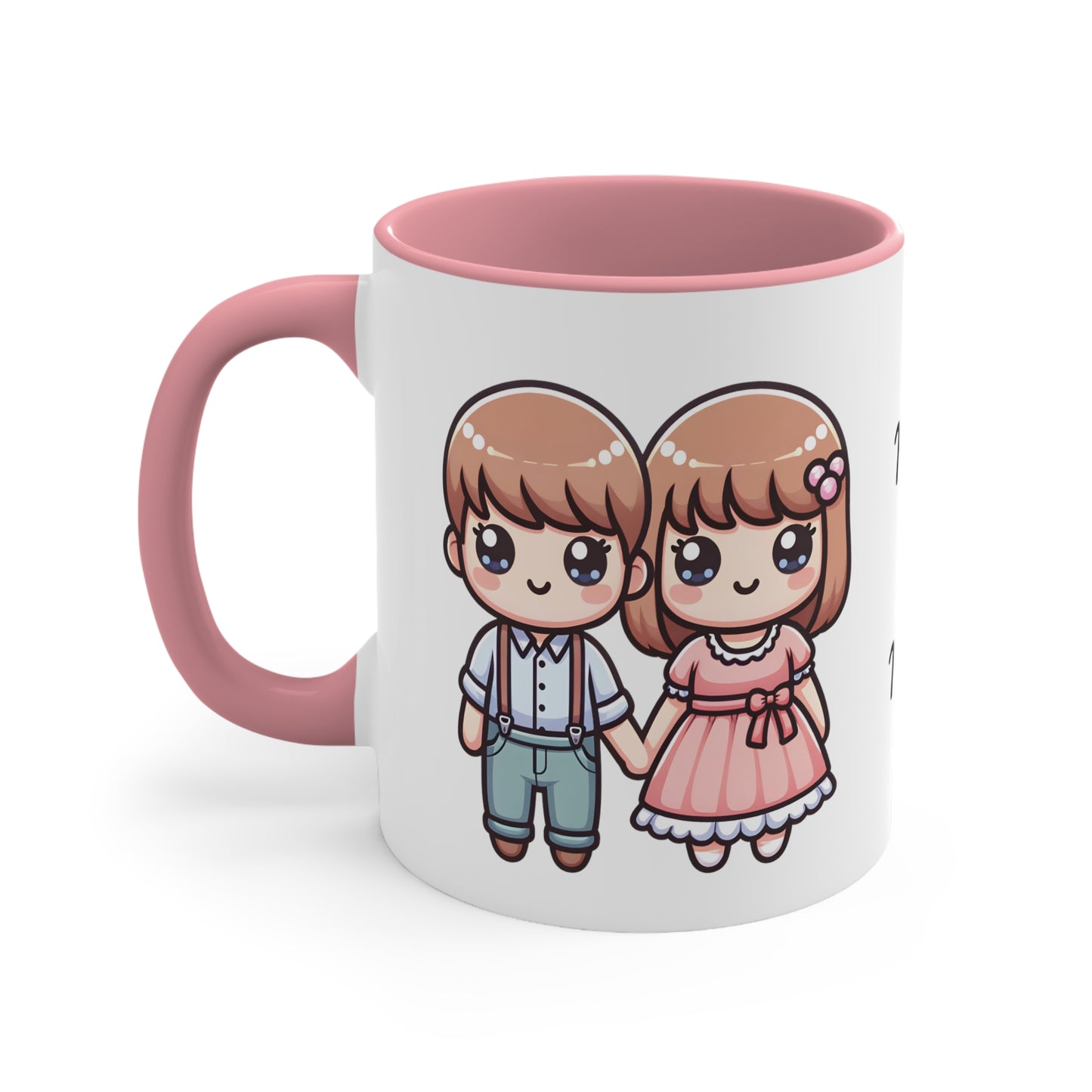 Farmer Couple Collection 3 Personalized Cute - Custom Accent Coffee Mug, 11oz