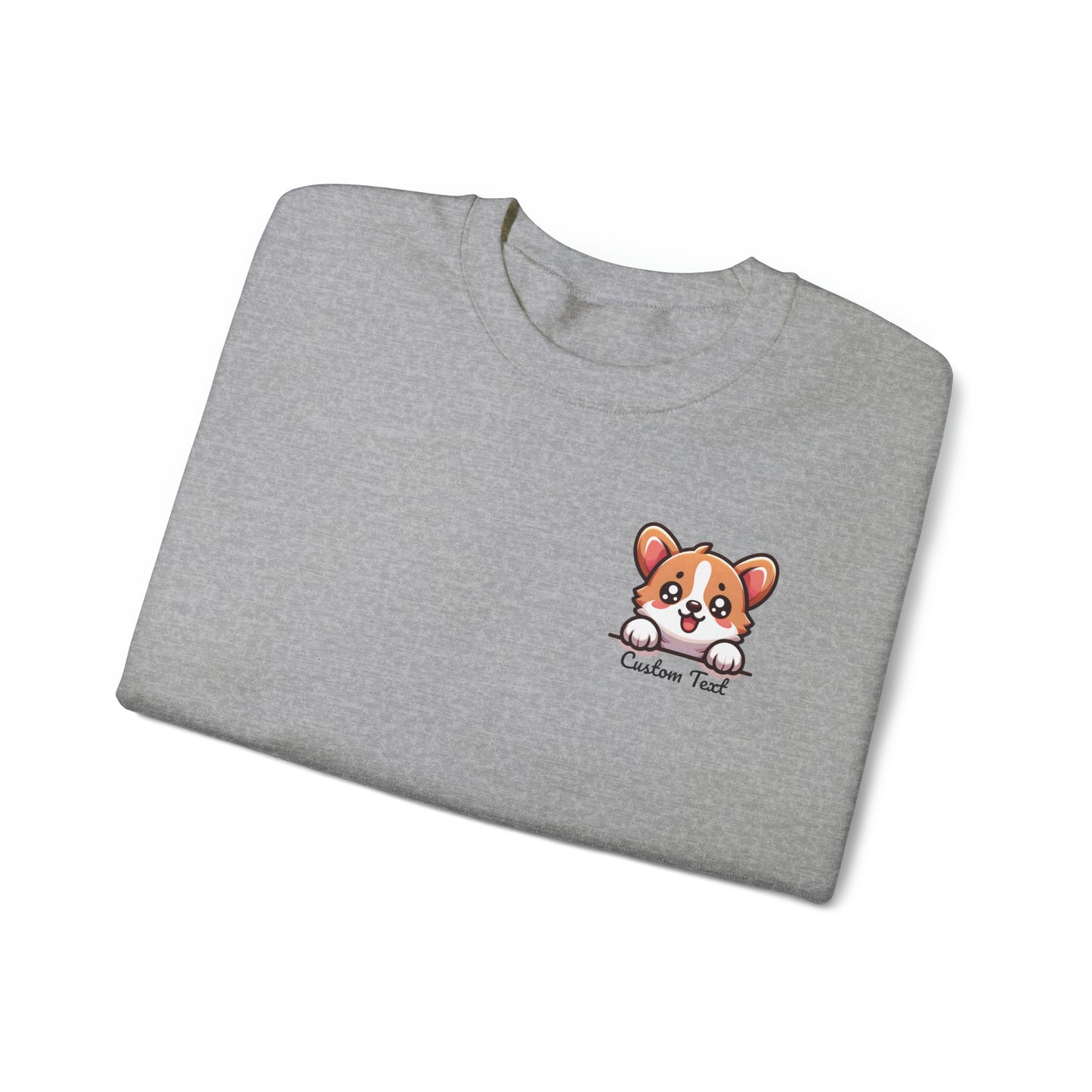 Corgi Puppy Dog Pocket Design with Personalized Custom Text - Sweatshirt