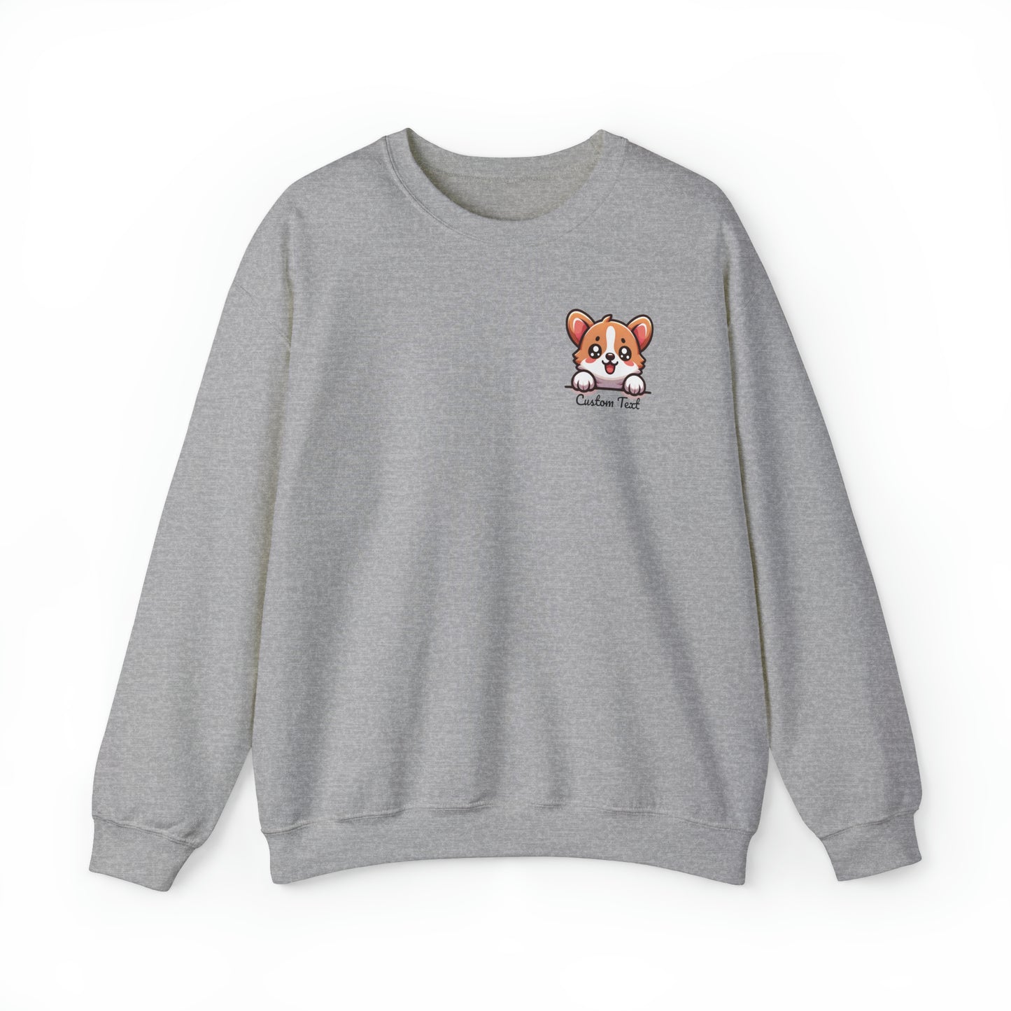 Corgi Puppy Dog Pocket Design with Personalized Custom Text - Sweatshirt