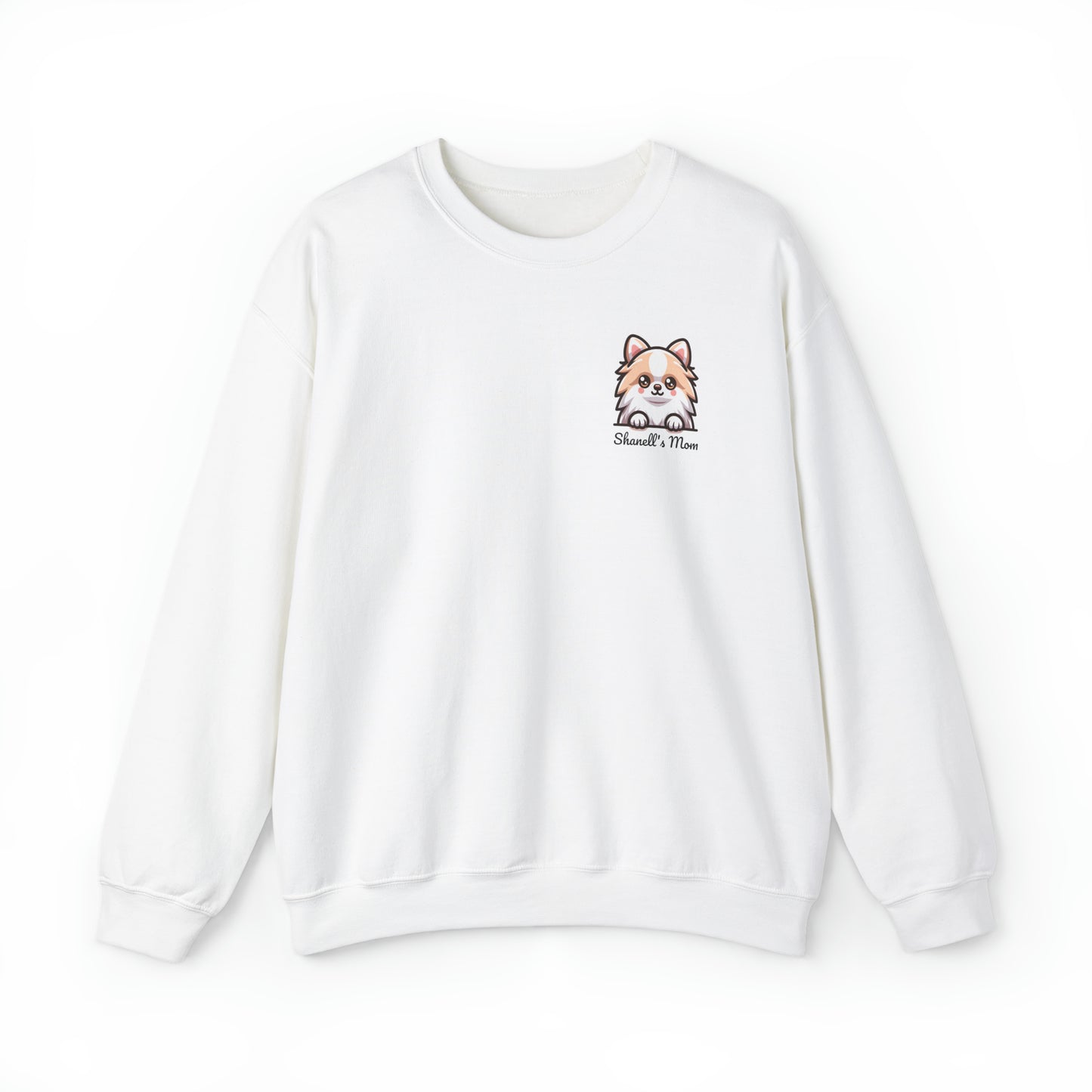 Pomeranian Puppy Dog Pocket Design with Personalized Custom Text - Sweatshirt