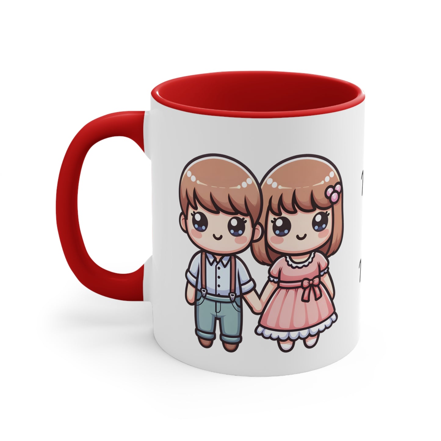 Farmer Couple Collection 3 Personalized Cute - Custom Accent Coffee Mug, 11oz