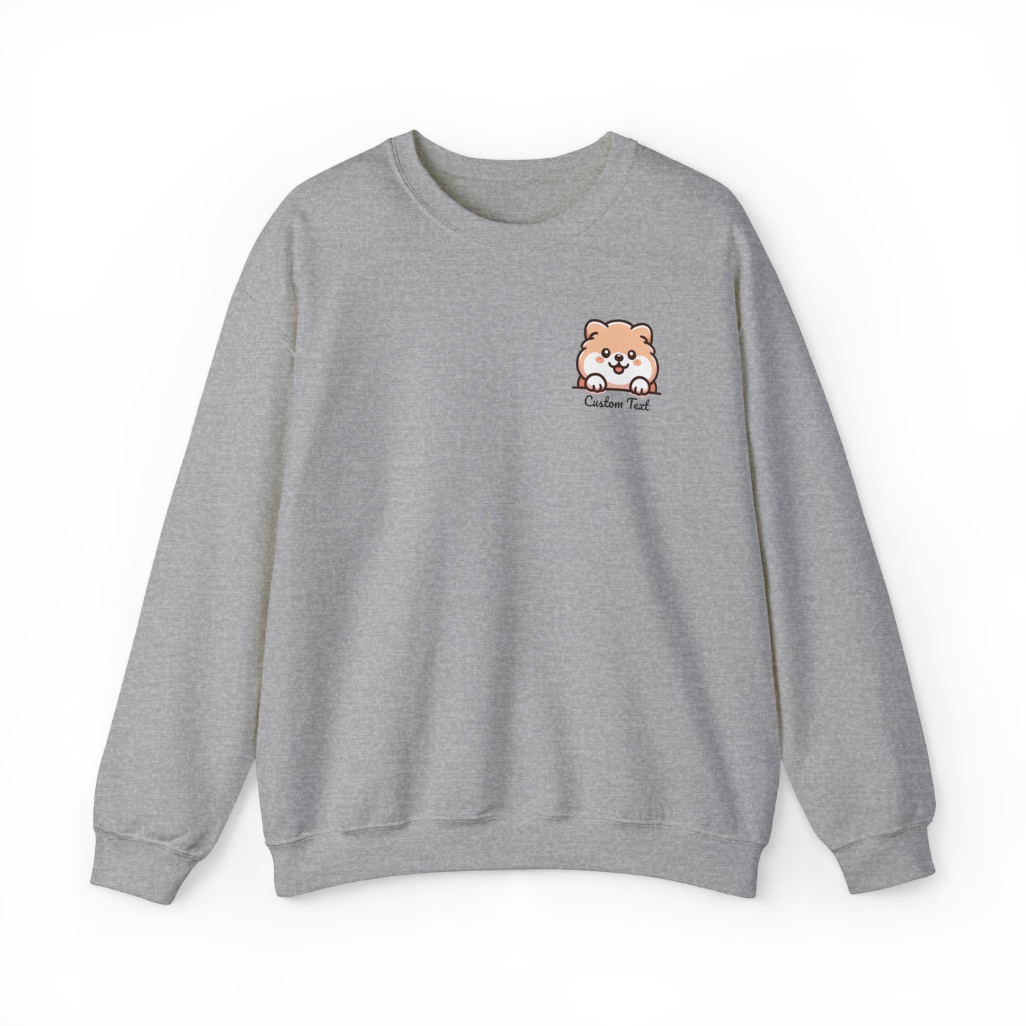 Chow Chow Cute Puppy Dog Pocket Design with Personalized Custom Text - Sweatshirt