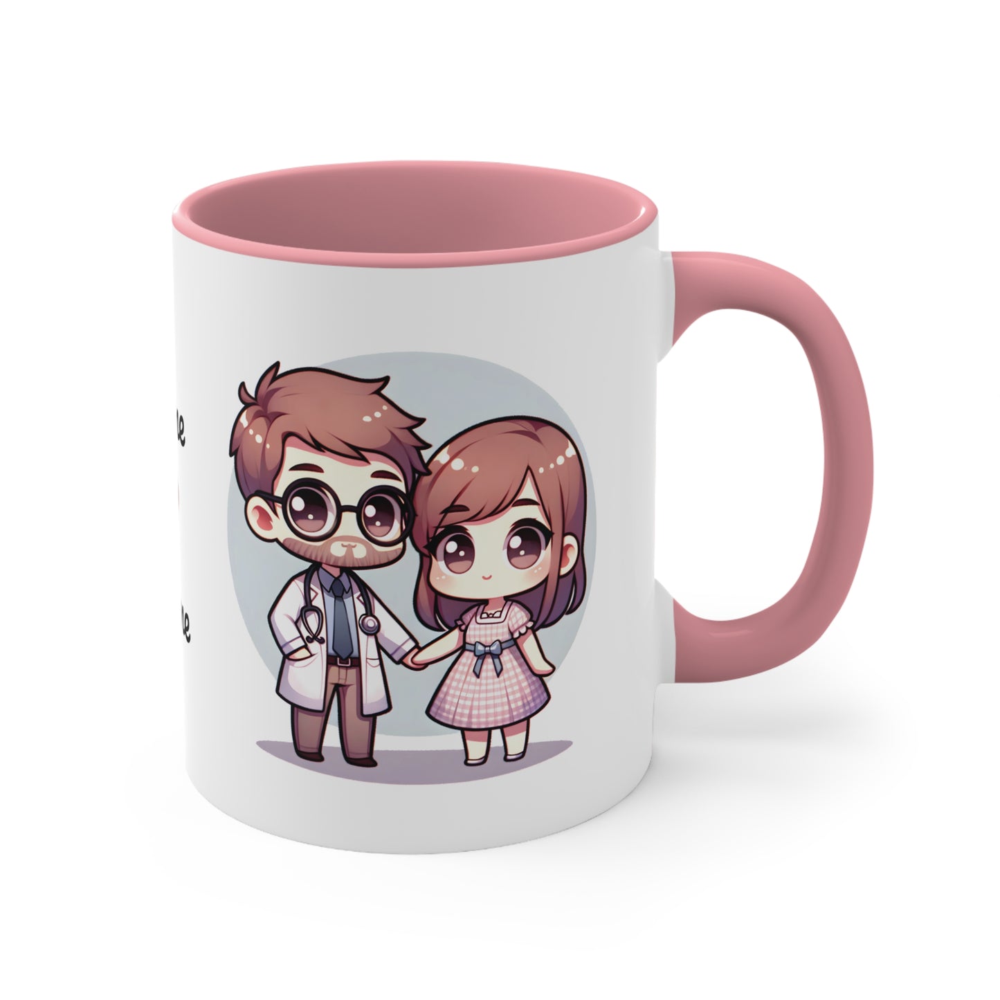 Doctor Couple Collection 4 Personalized Cute - Custom Accent Coffee Mug, 11oz