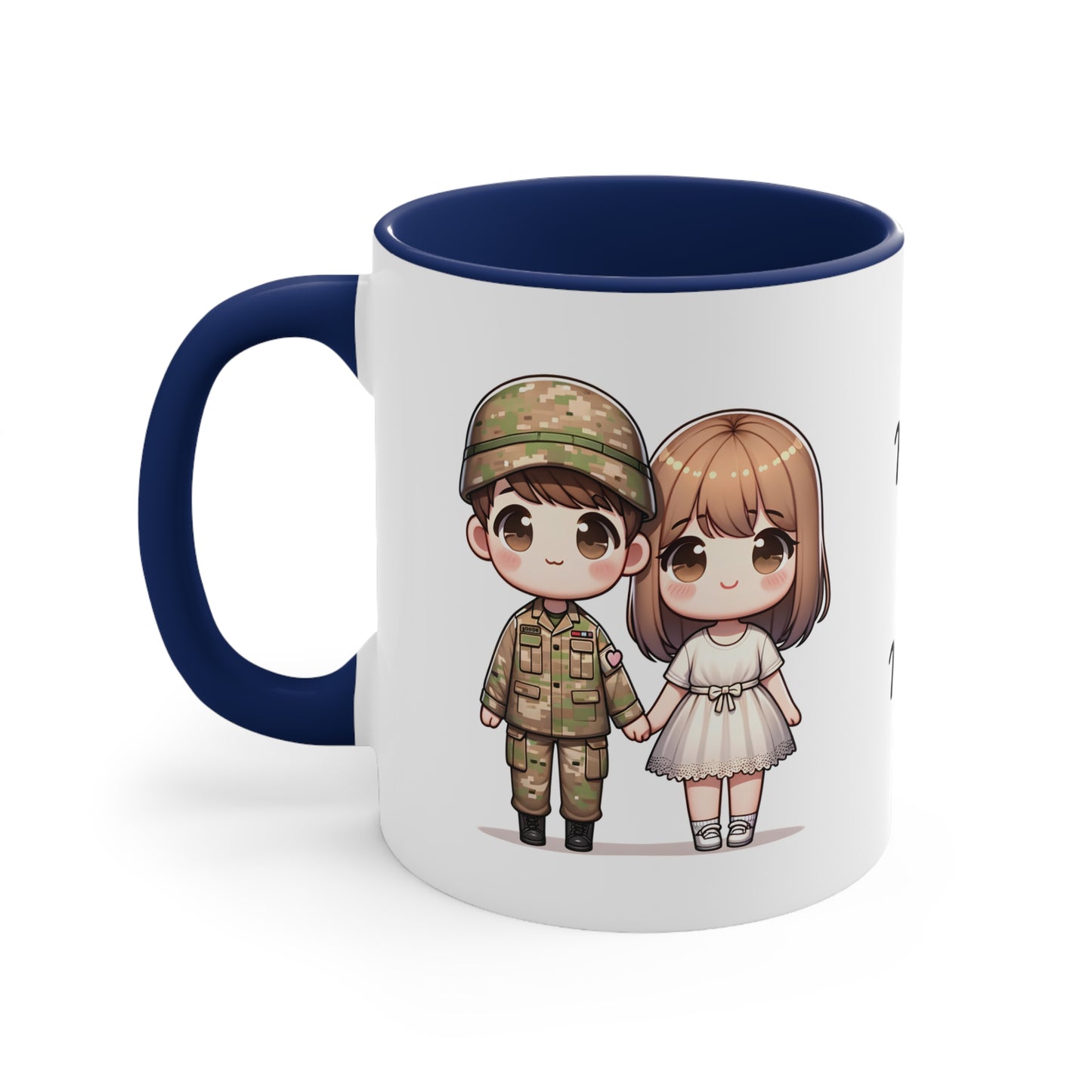 Army Couple Collection 5 Personalized Cute - Custom Accent Coffee Mug, 11oz