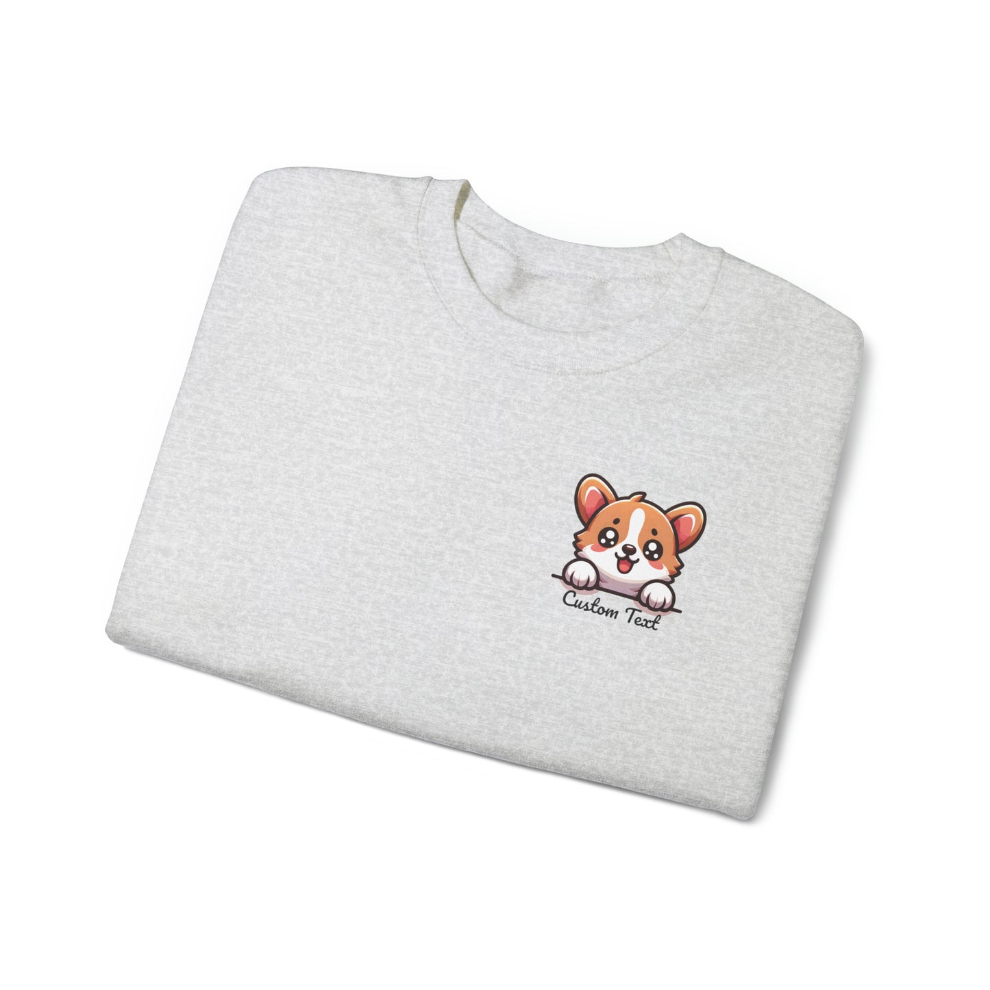 Corgi Puppy Dog Pocket Design with Personalized Custom Text - Sweatshirt