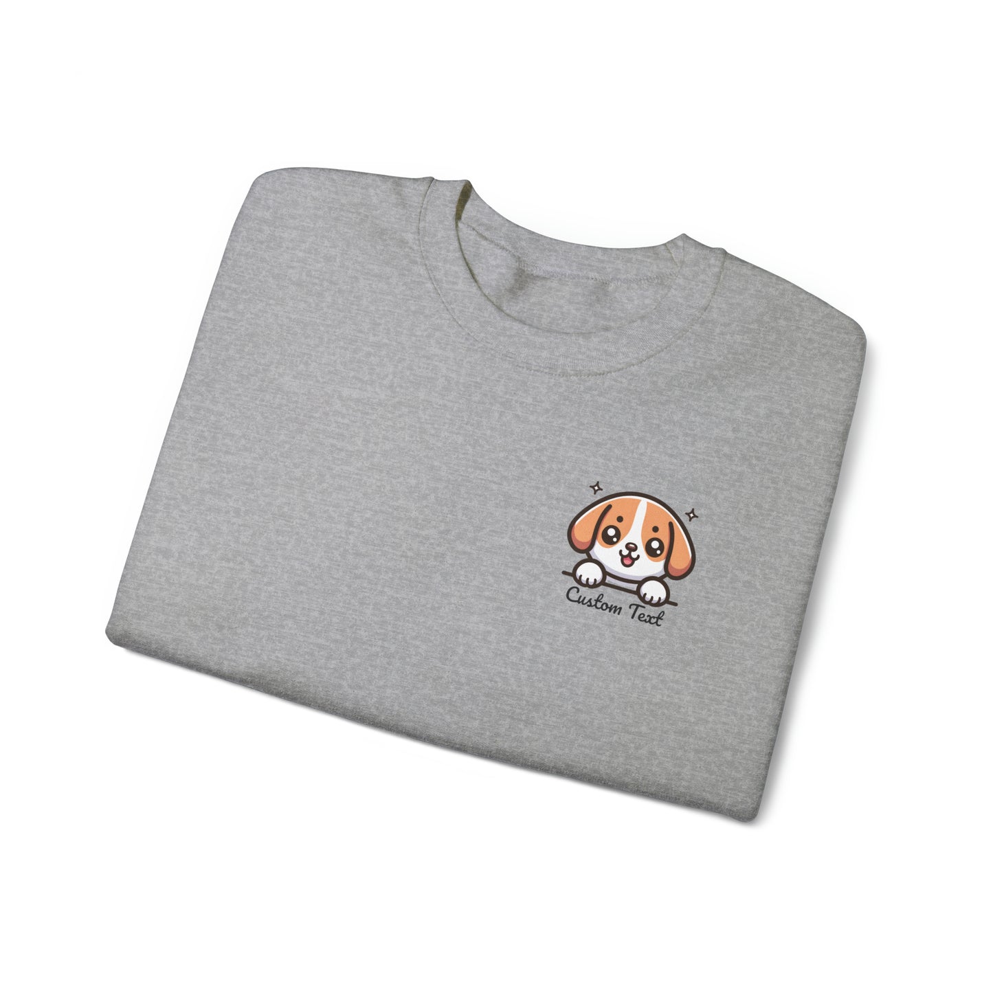 Beagle Cute Puppy Dog Pocket Design with Personalized Custom Text - Sweatshirt