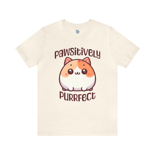 Pawsitively Purrfect Cat Design - T-shirt