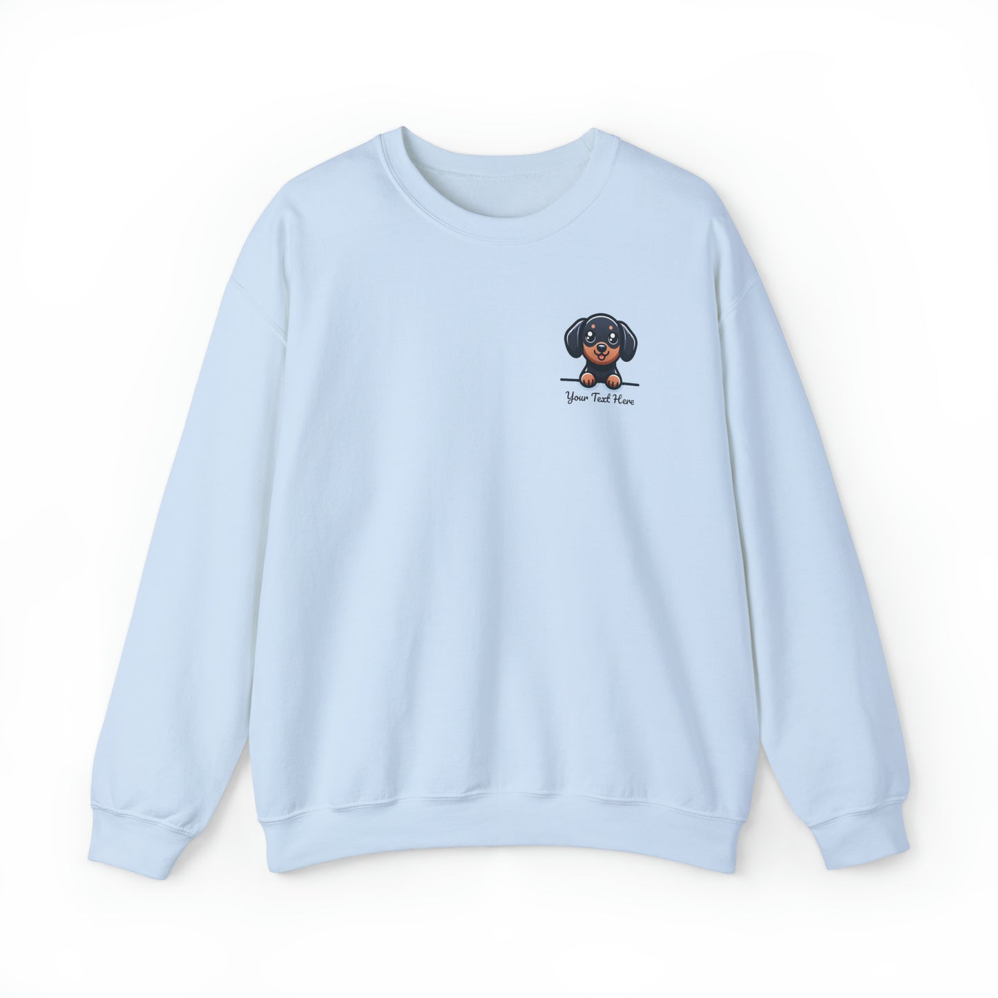 Dachshund Cute Puppy Dog Pocket Design with Personalized Custom Name - Sweatshirt