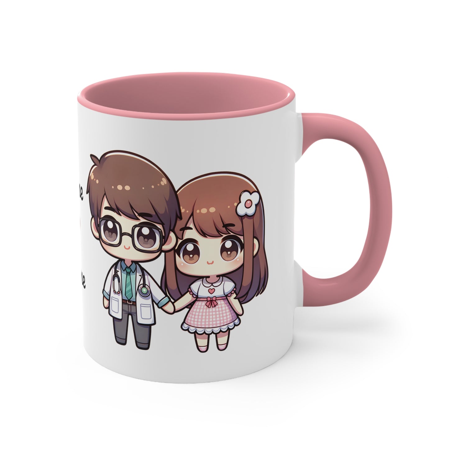 Doctor Couple Collection 3 Personalized Cute - Custom Accent Coffee Mug, 11oz