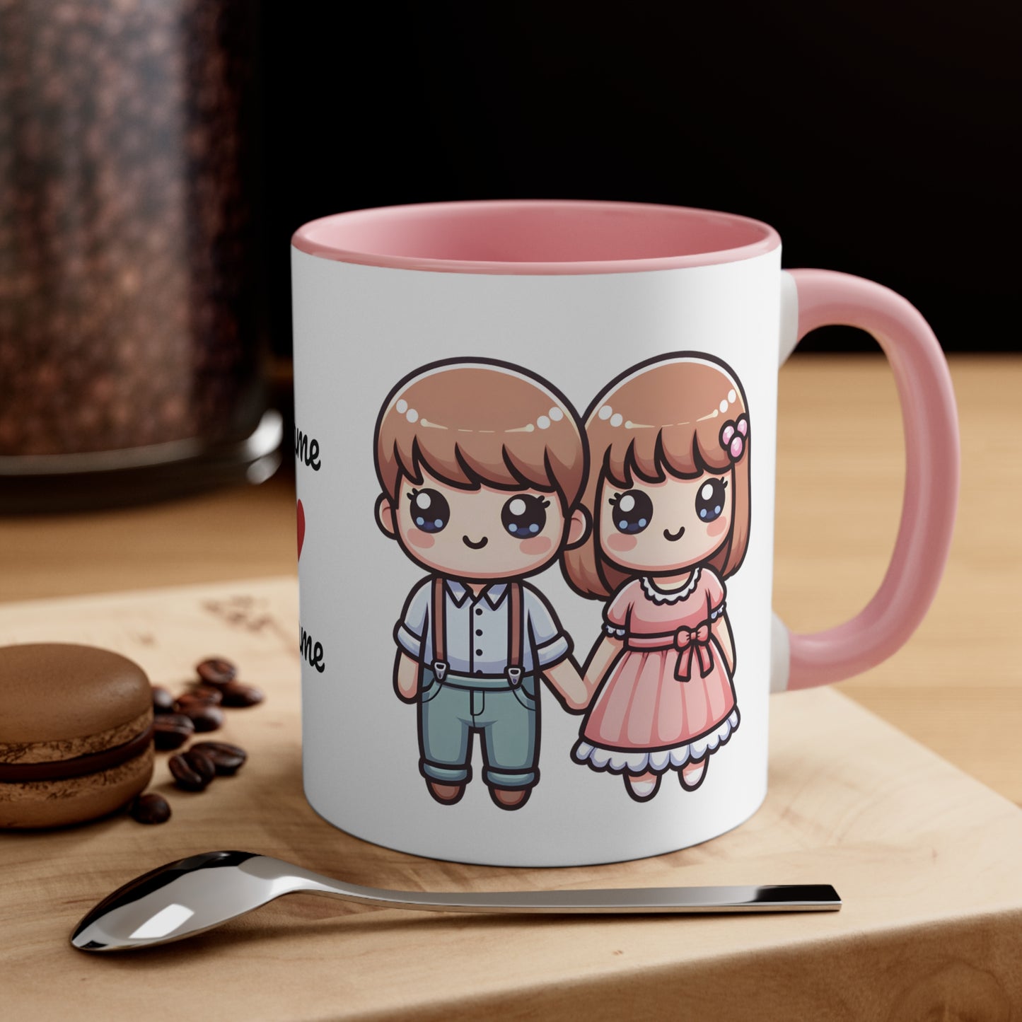 Farmer Couple Collection 3 Personalized Cute - Custom Accent Coffee Mug, 11oz