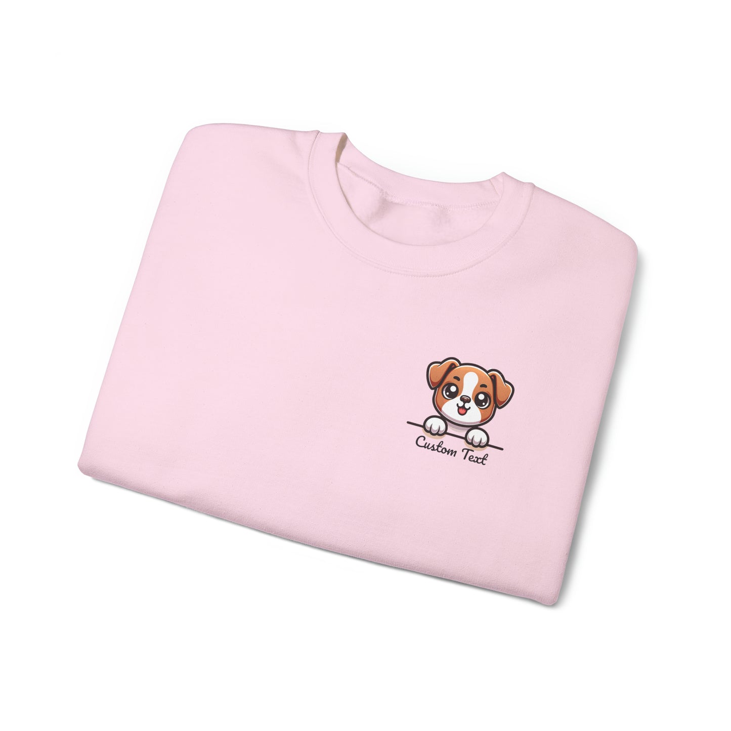 Boxer Cute Puppy Dog Pocket Design with Personalized Custom Text - Sweatshirt