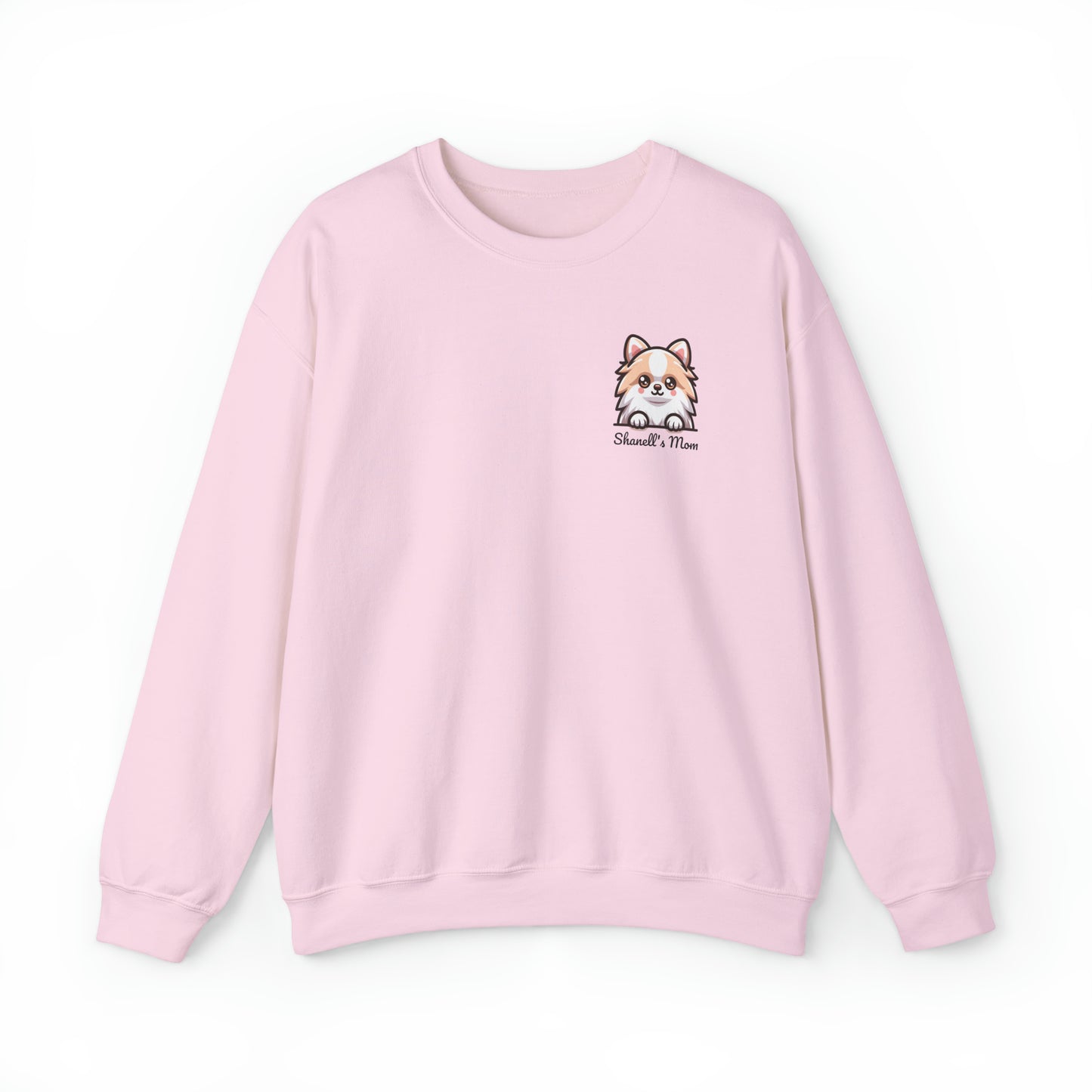 Pomeranian Puppy Dog Pocket Design with Personalized Custom Text - Sweatshirt